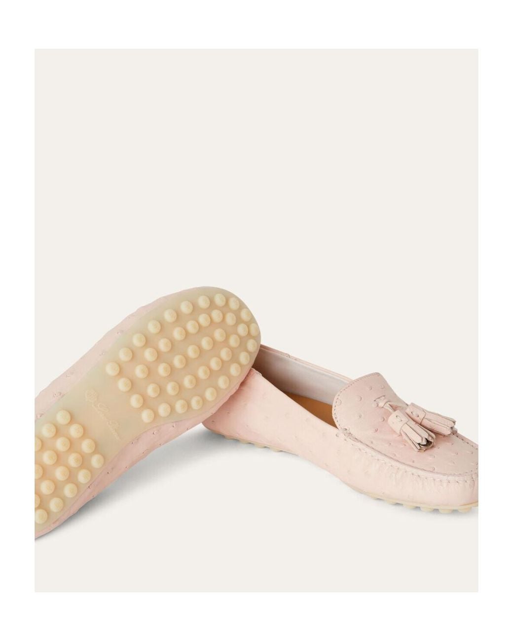 Loro Piana Pink Dot Sole Walk Loafer