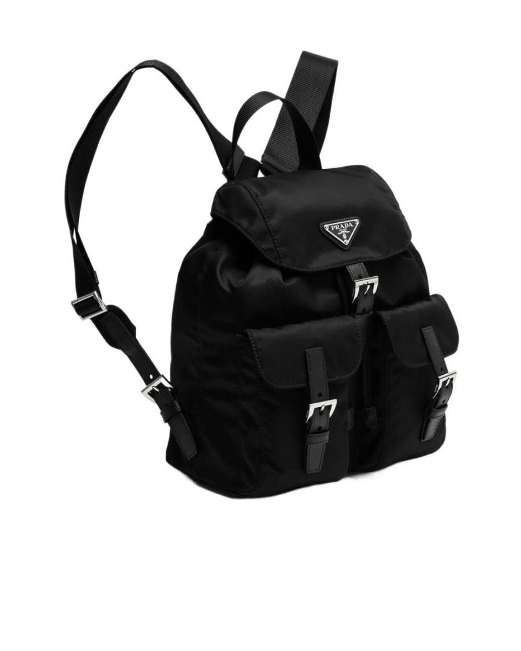 Prada Black Logo Backpack