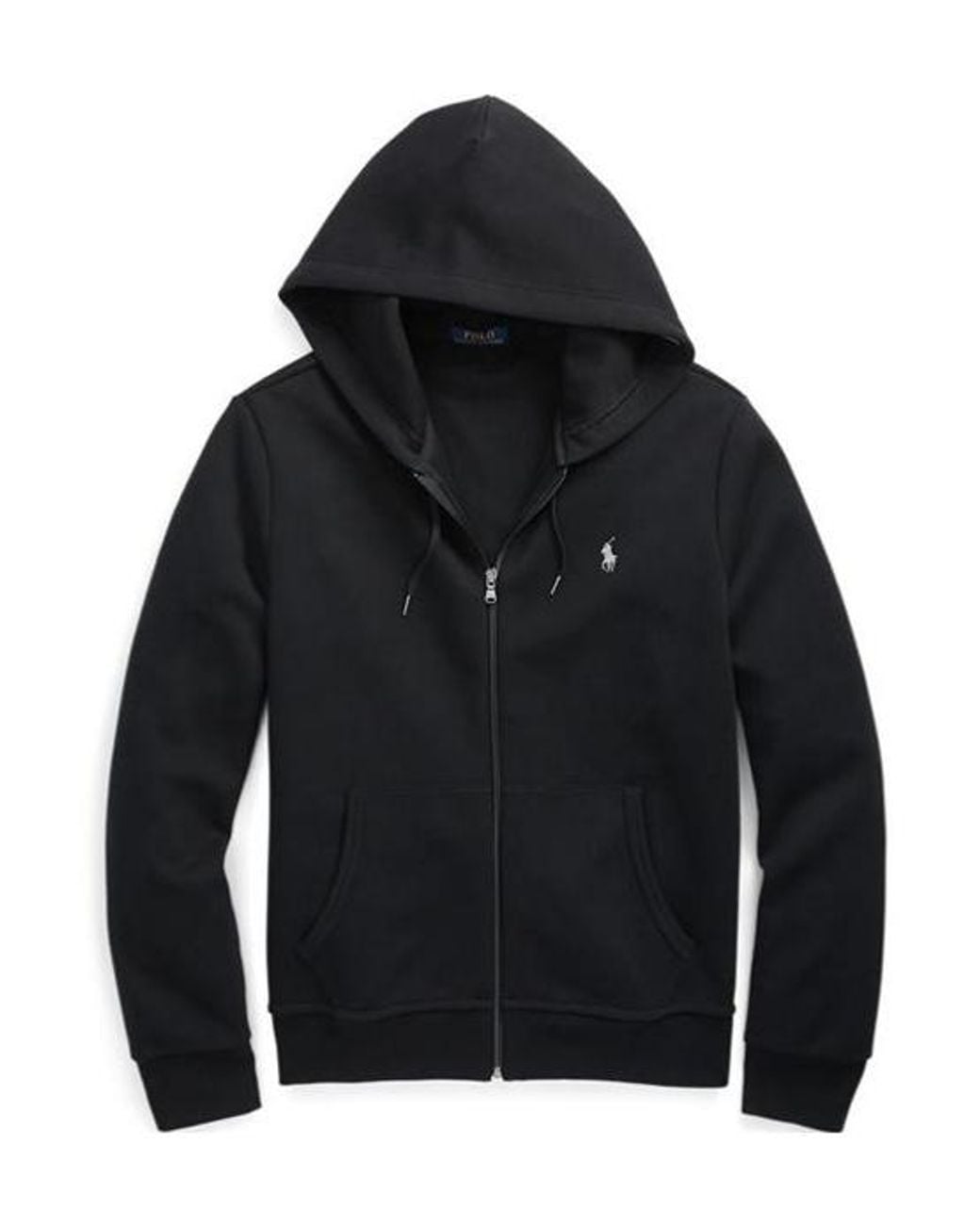 Polo Ralph Lauren Black Tech Full-Zip Hoodie for men