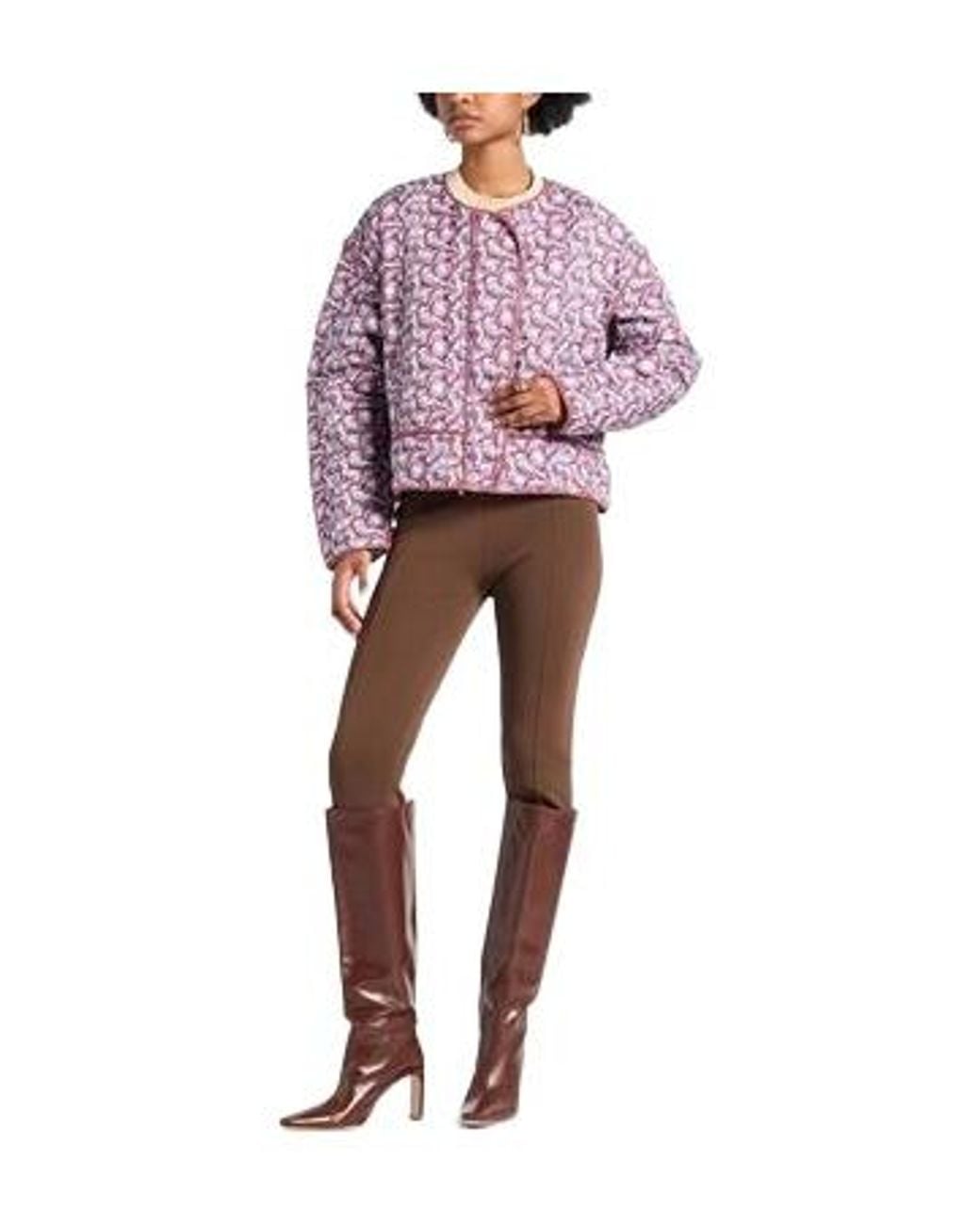 Isabel Marant Red Floral-Print Puffers