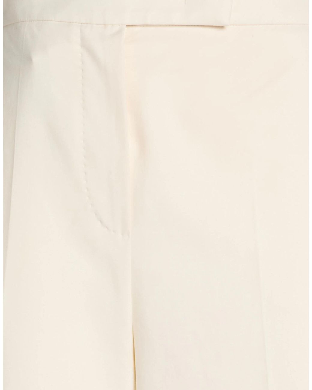 Max Mara White Wide-Leg Trousers