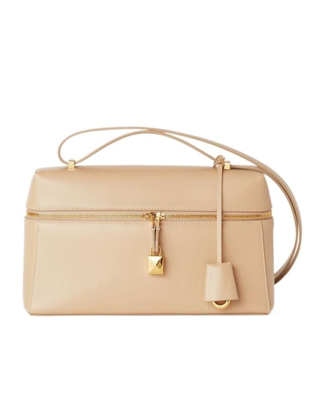 Loro Piana Natural Zip-Open Shoulder Bag