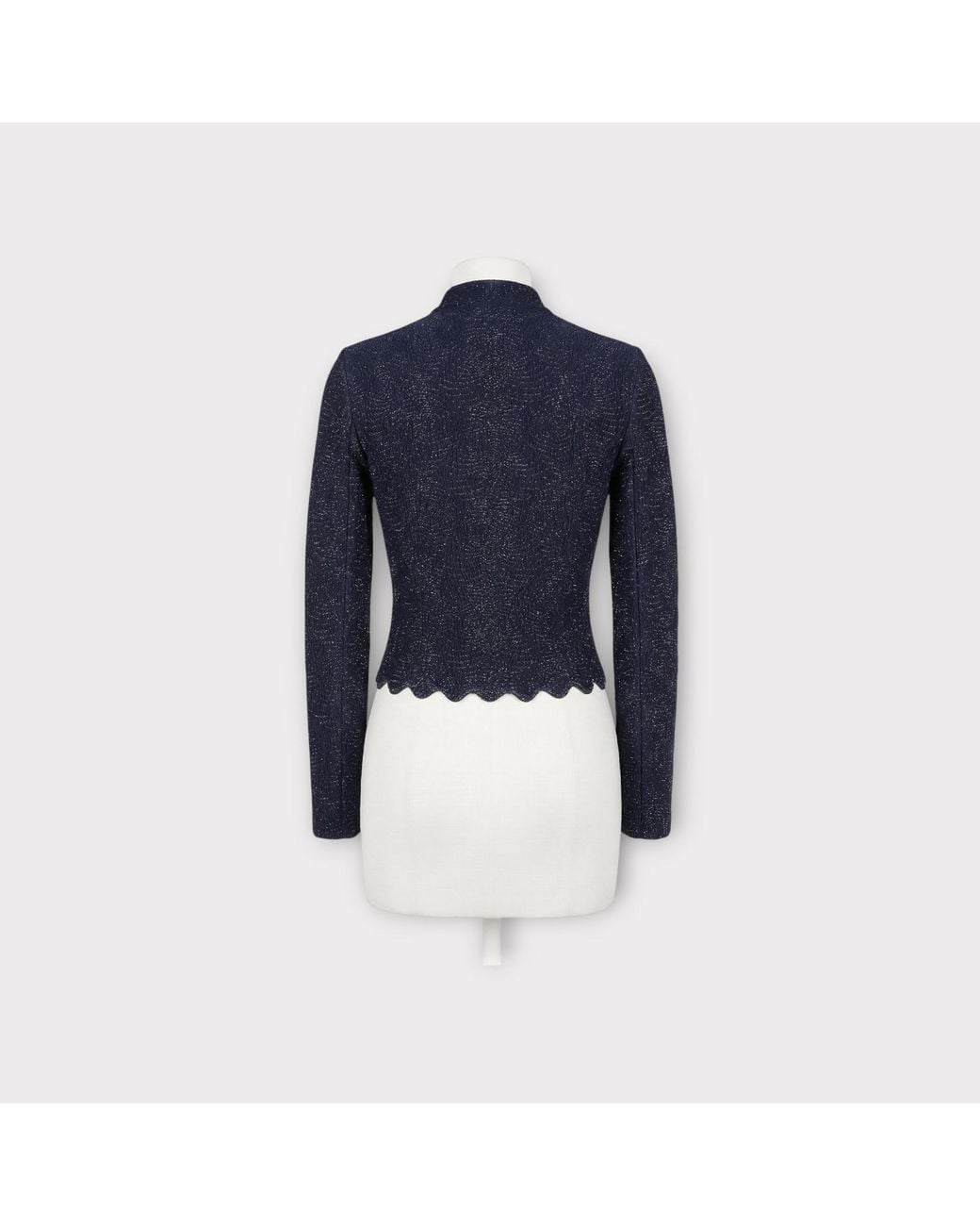 Alaïa Blue Long-Sleeved Knitwear