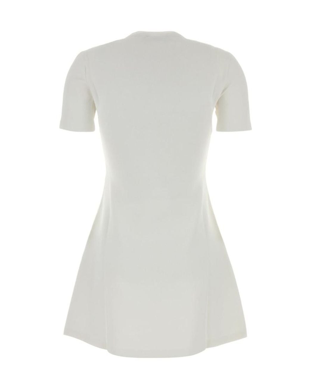 Gucci Gray Short-Sleeved Knit Mini Dress