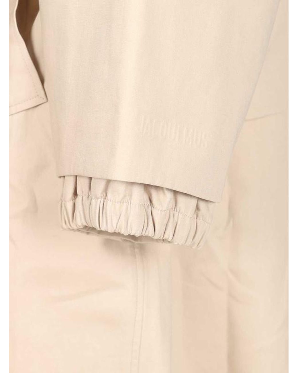 Jacquemus White Long-Sleeved Belted Trench Coat