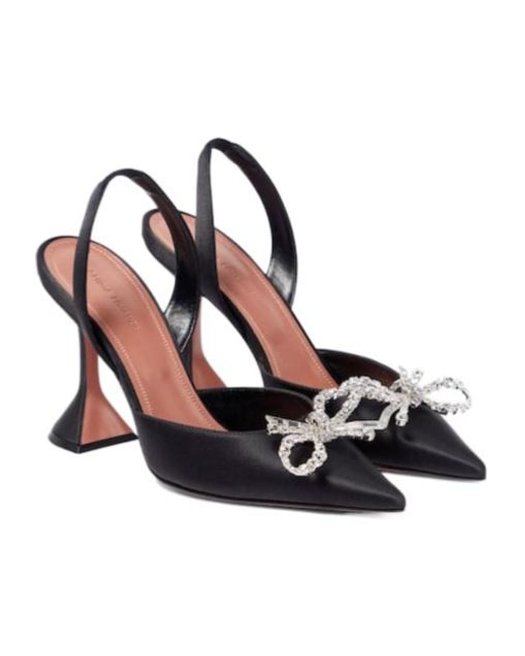 AMINA MUADDI Multicolor Satin High Heels
