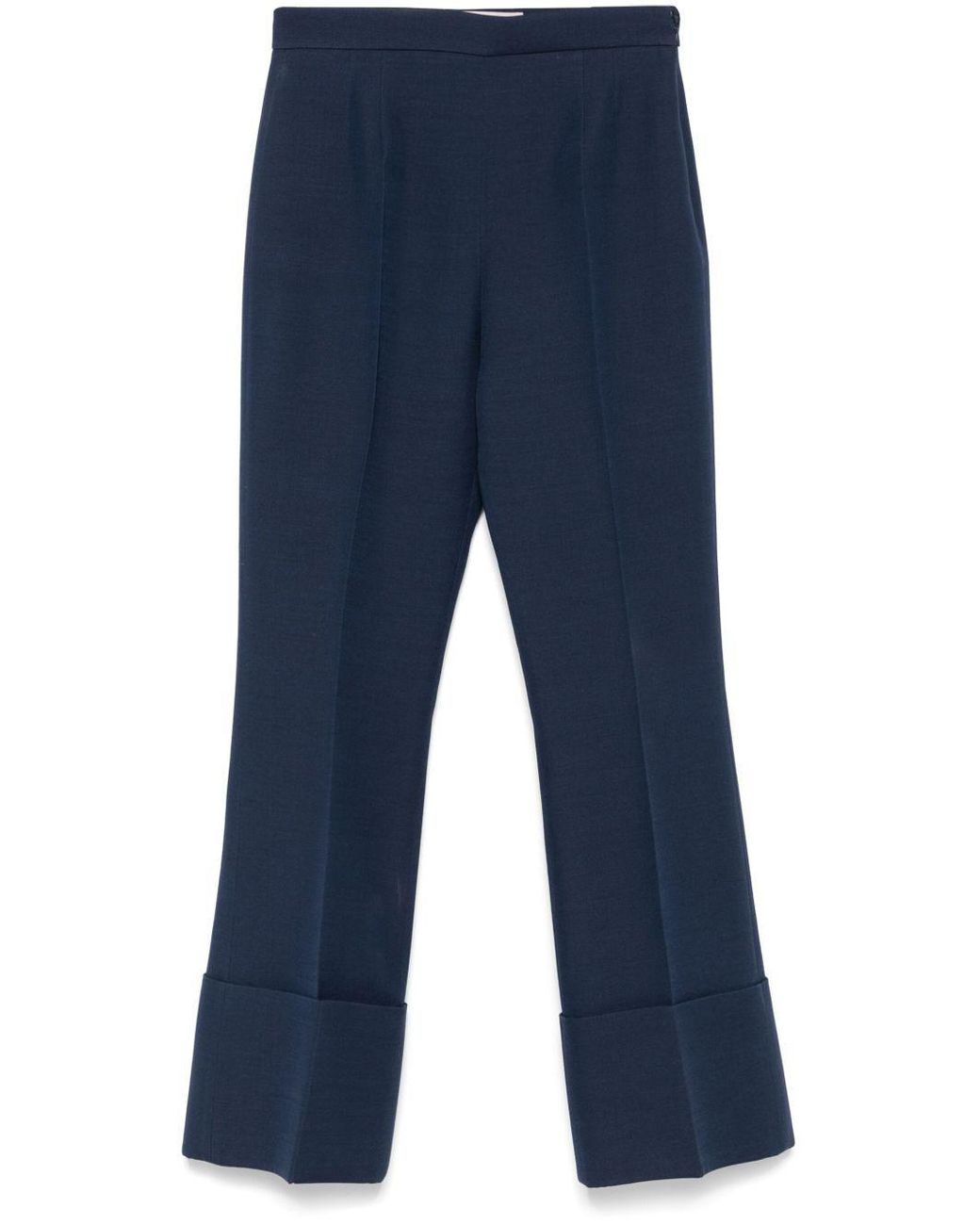 Valentino Blue High Waist Tailored Trousers