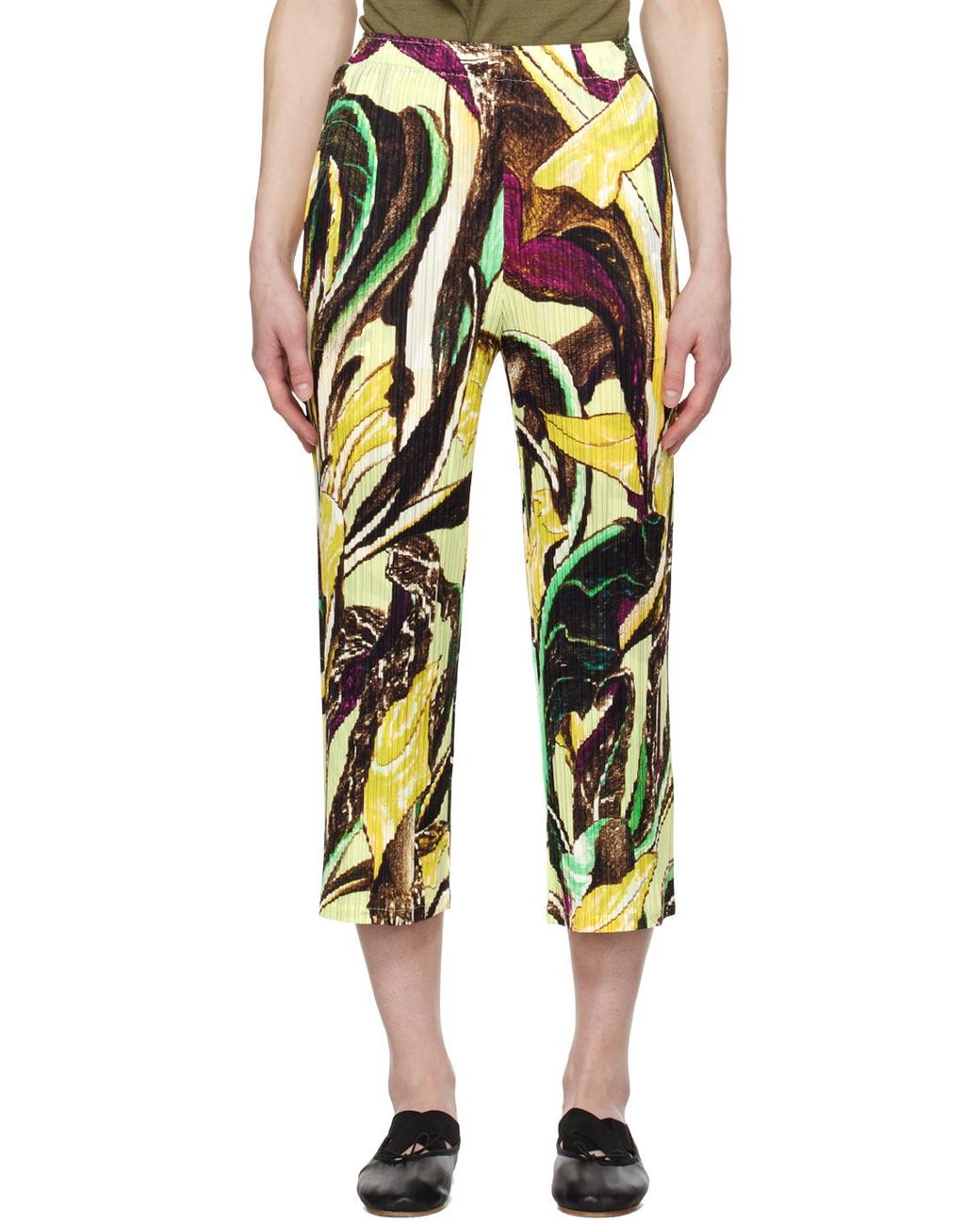 Pleats Please Issey Miyake Green Pleats Please By Issey Miyake Tardivo Pants