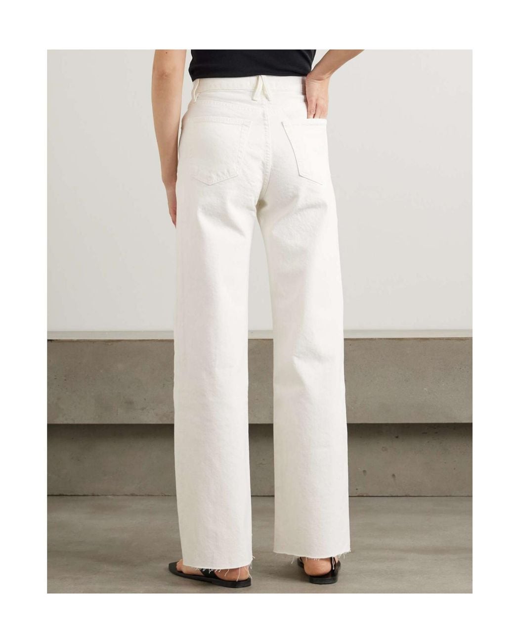SLVRLAKE Denim White Belt Loop Jeans