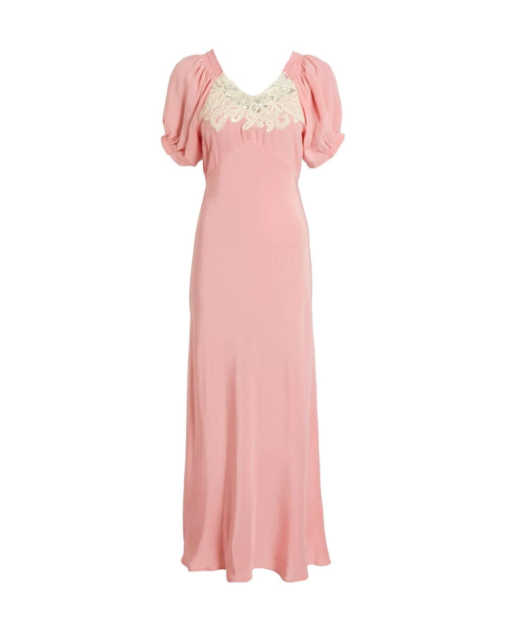 Rixo Pink Short-Sleeved Dress