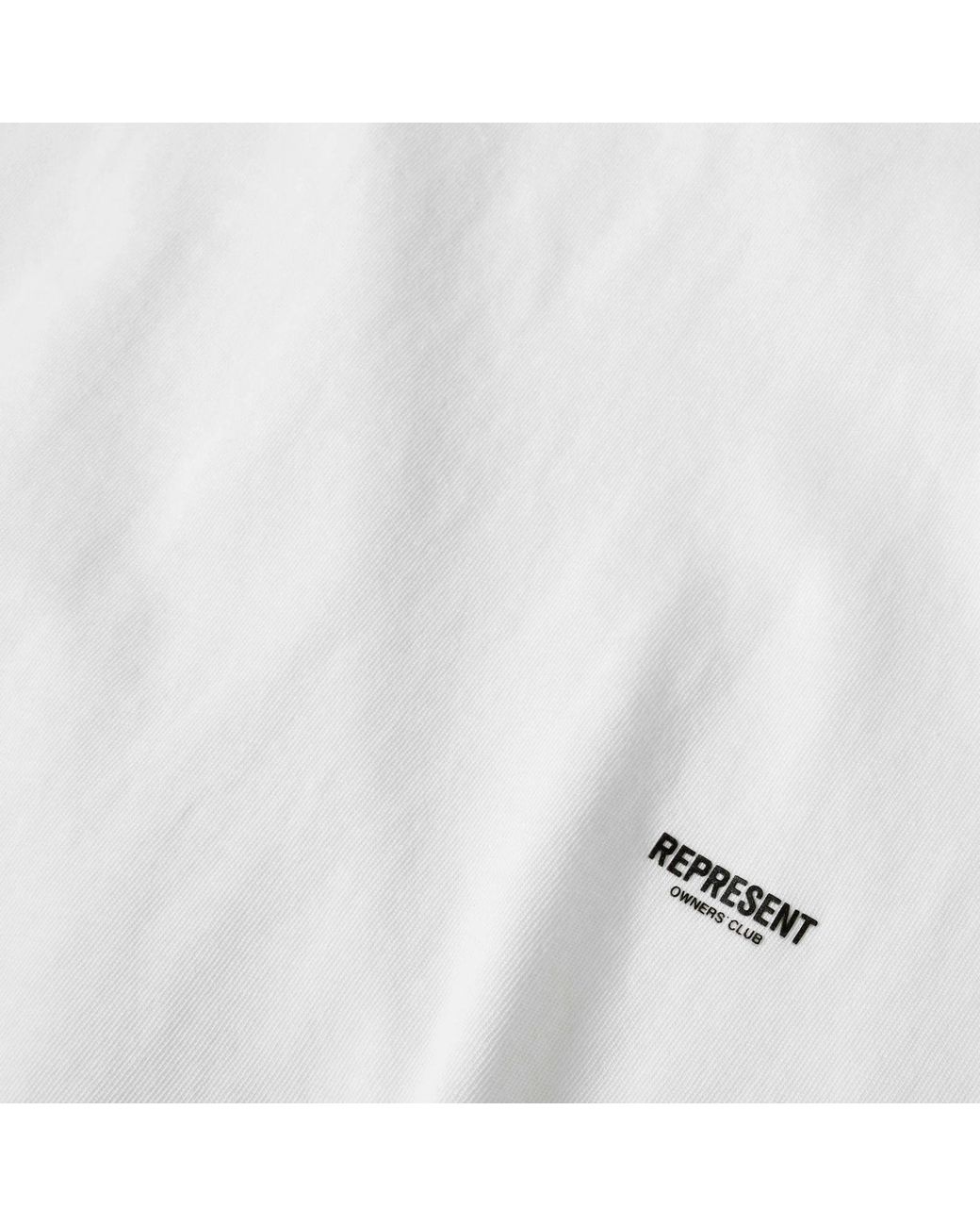 Represent White Loose Dropshoulder Tshirt for men