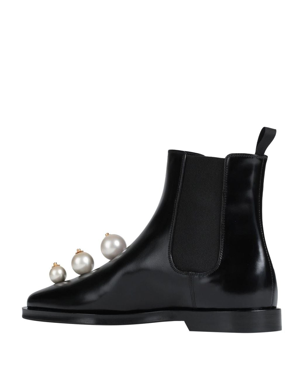 Dolce & Gabbana Black Minimalist Cowhide Slippers