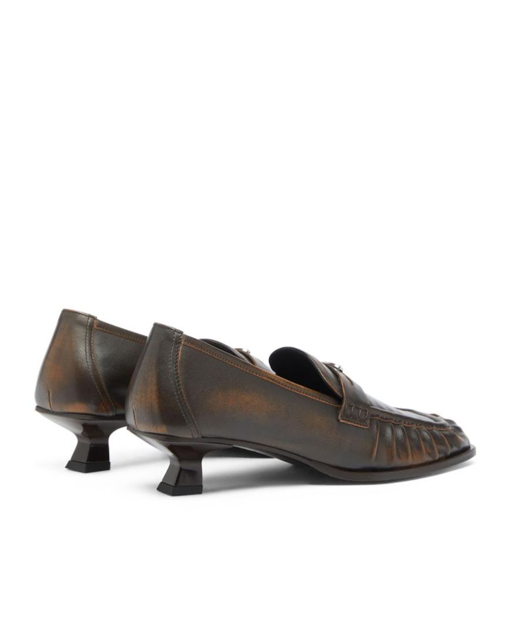 DIESEL Brown D-Amber Penny Loafers
