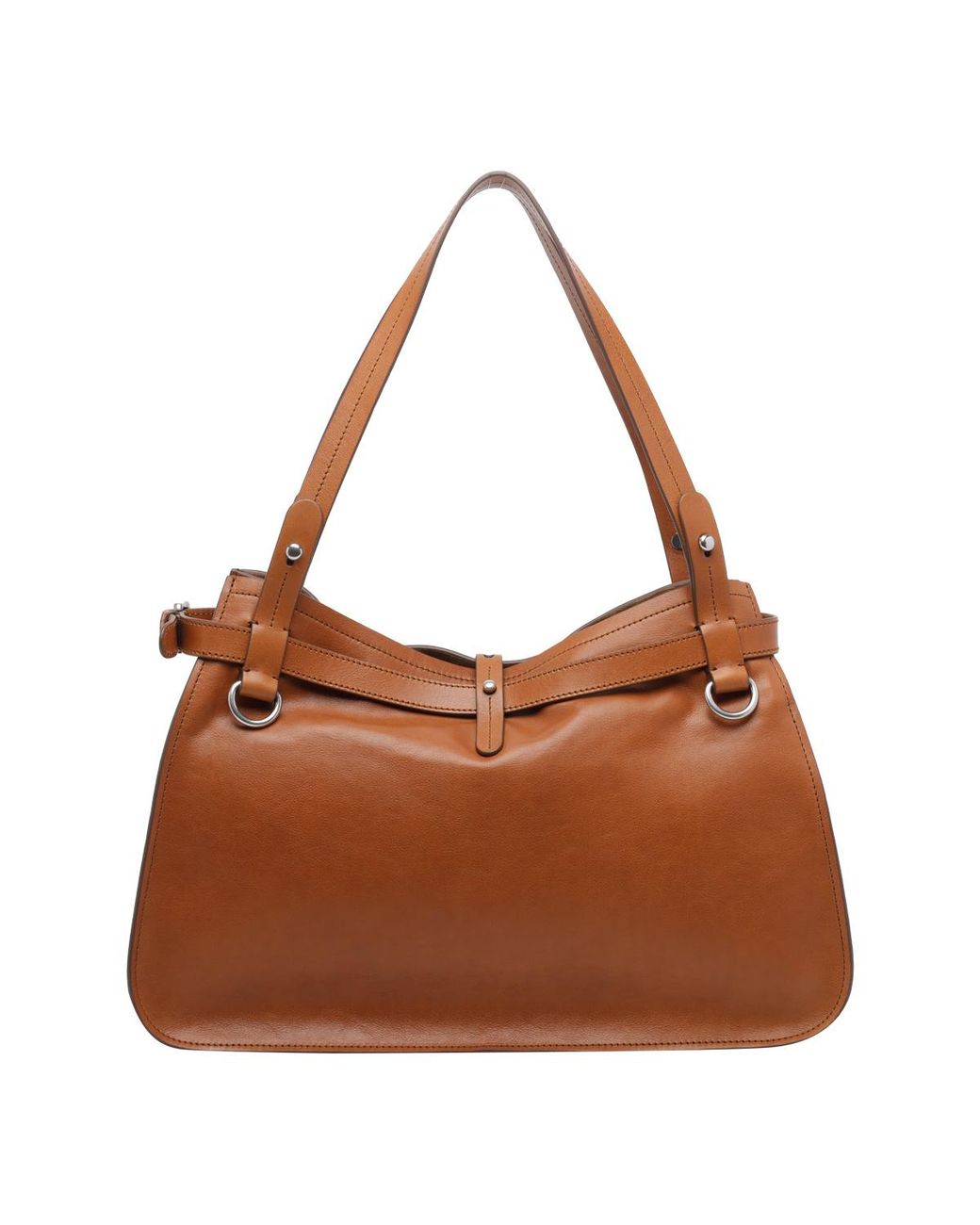 Miu Miu Brown Logo Shoulder Bag
