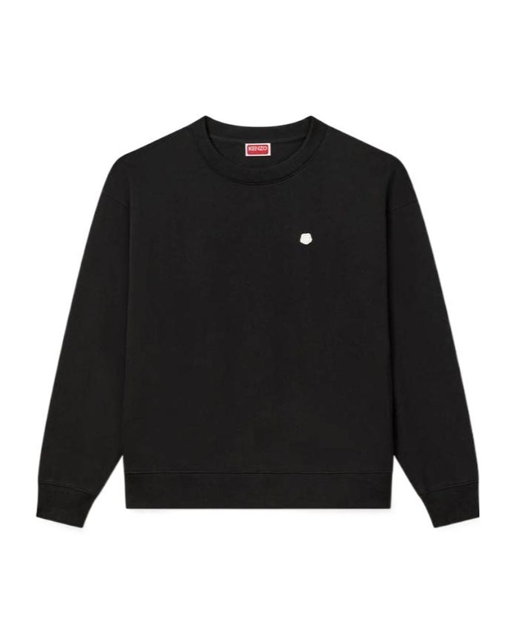 KENZO Black 'Boke Flower' Embroidered Sweatshirt