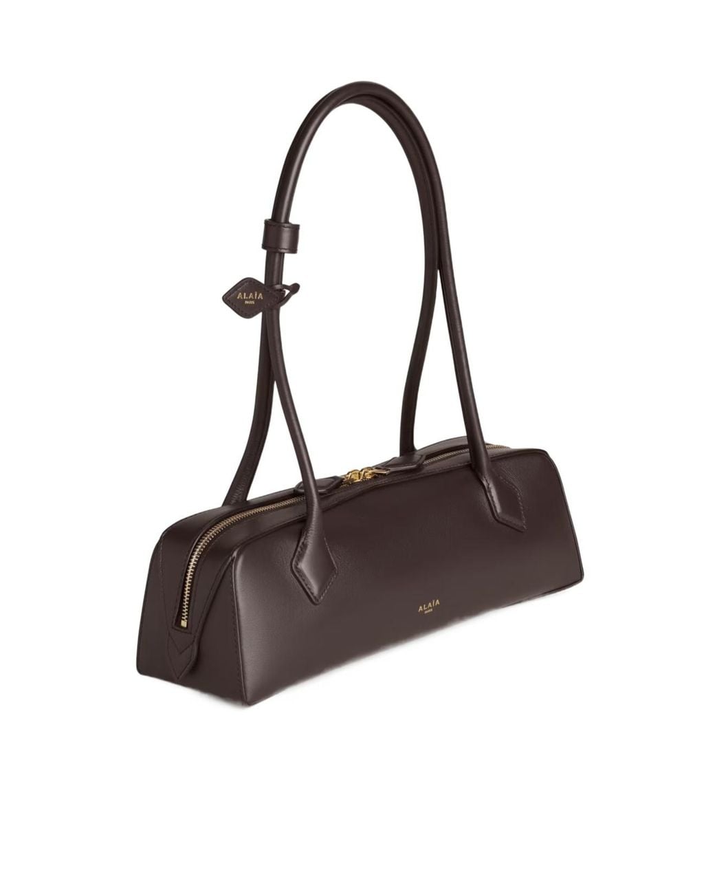 Alaïa Brown Alaïa Le Teckel Medium Shoulder Bag