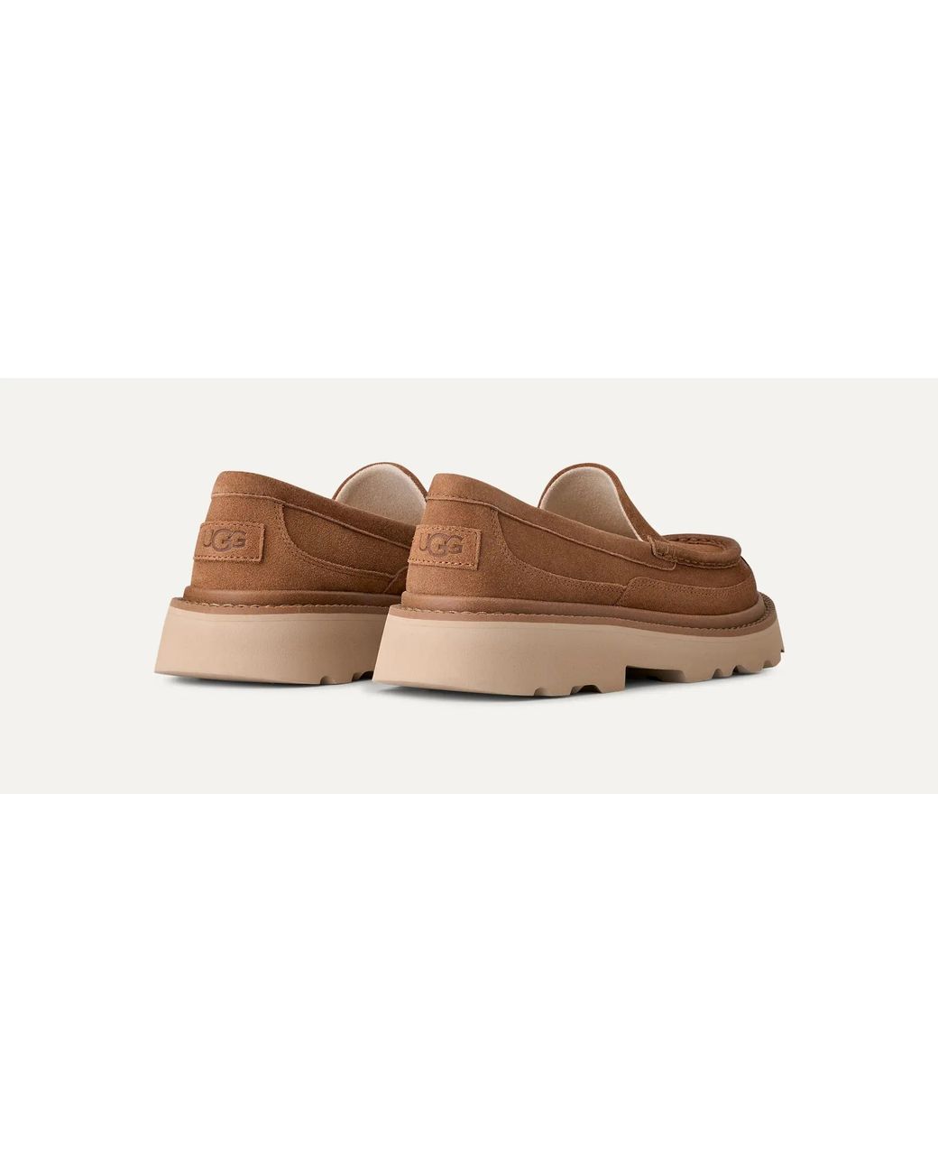 Ugg Brown Ascot Lug-Sole Loafers for men