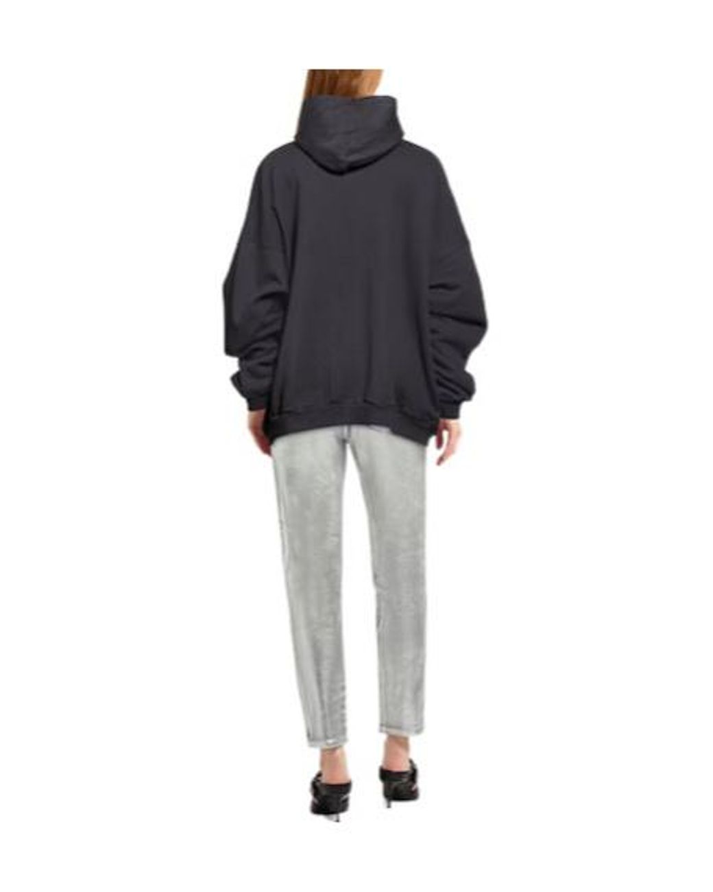 Balenciaga Black Loose Long-Sleeve Sweatshirt