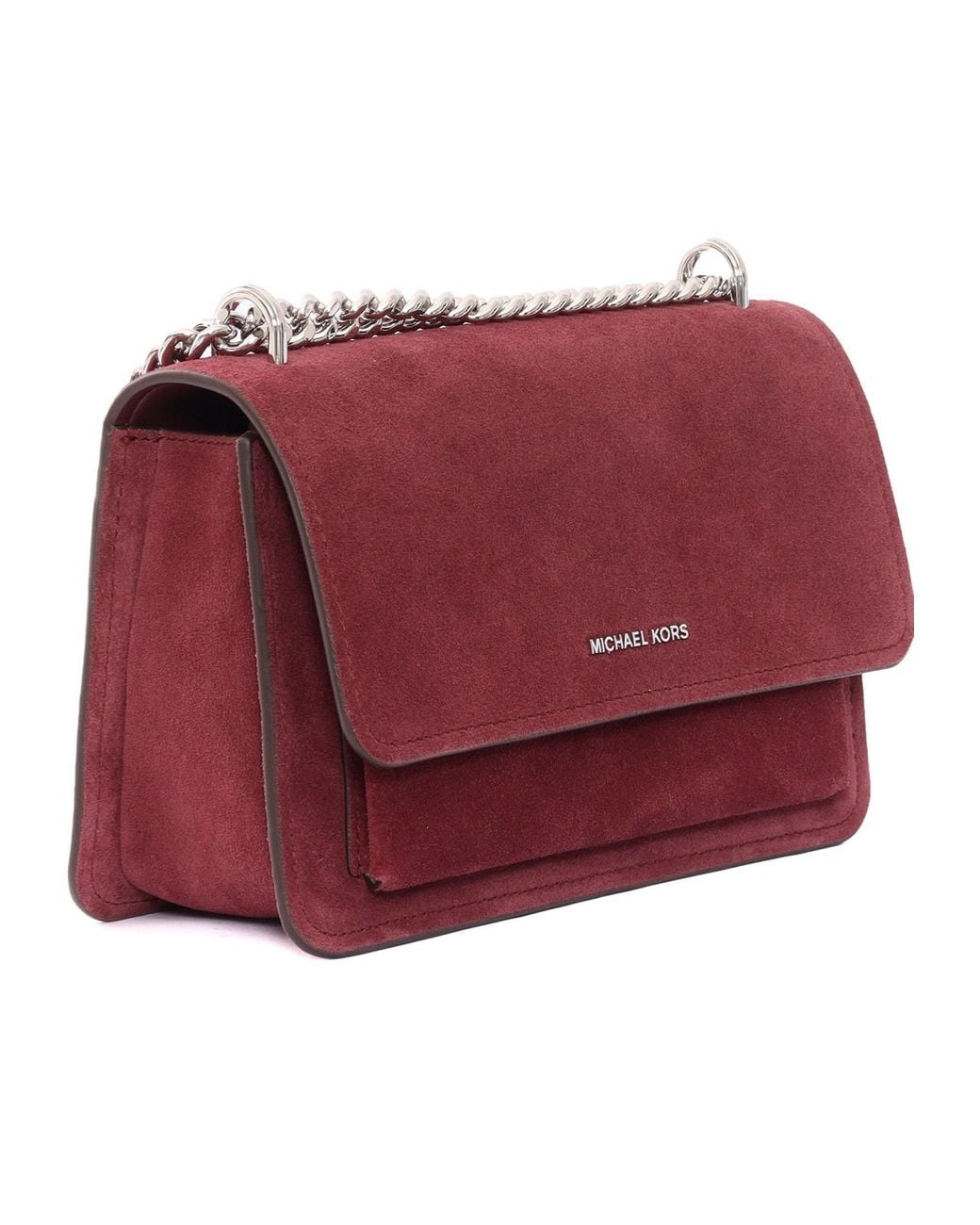 Michael Kors Red Michael Claire Large Shoulder Bag