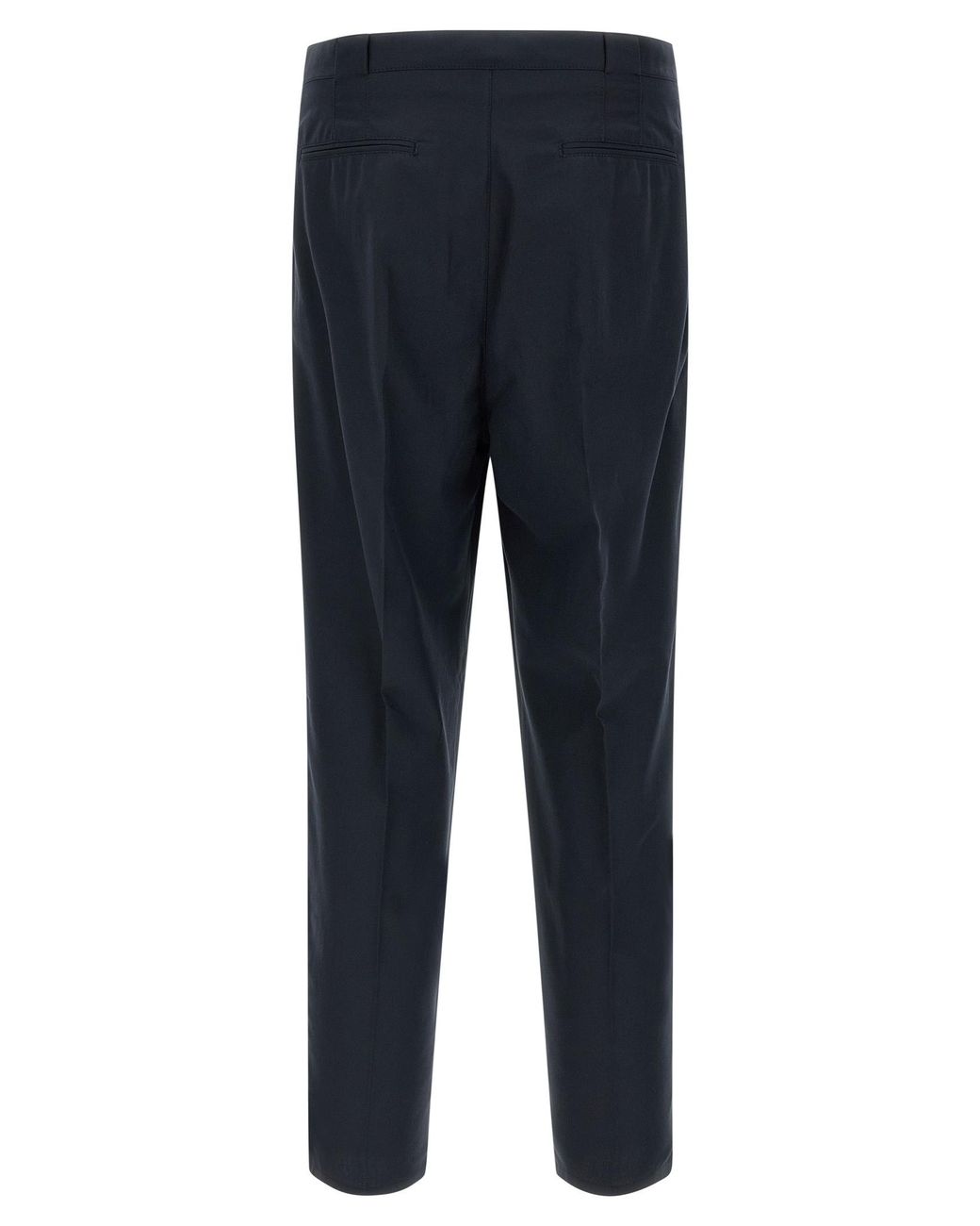 Brunello Cucinelli Blue Pleated Chino Pants for men