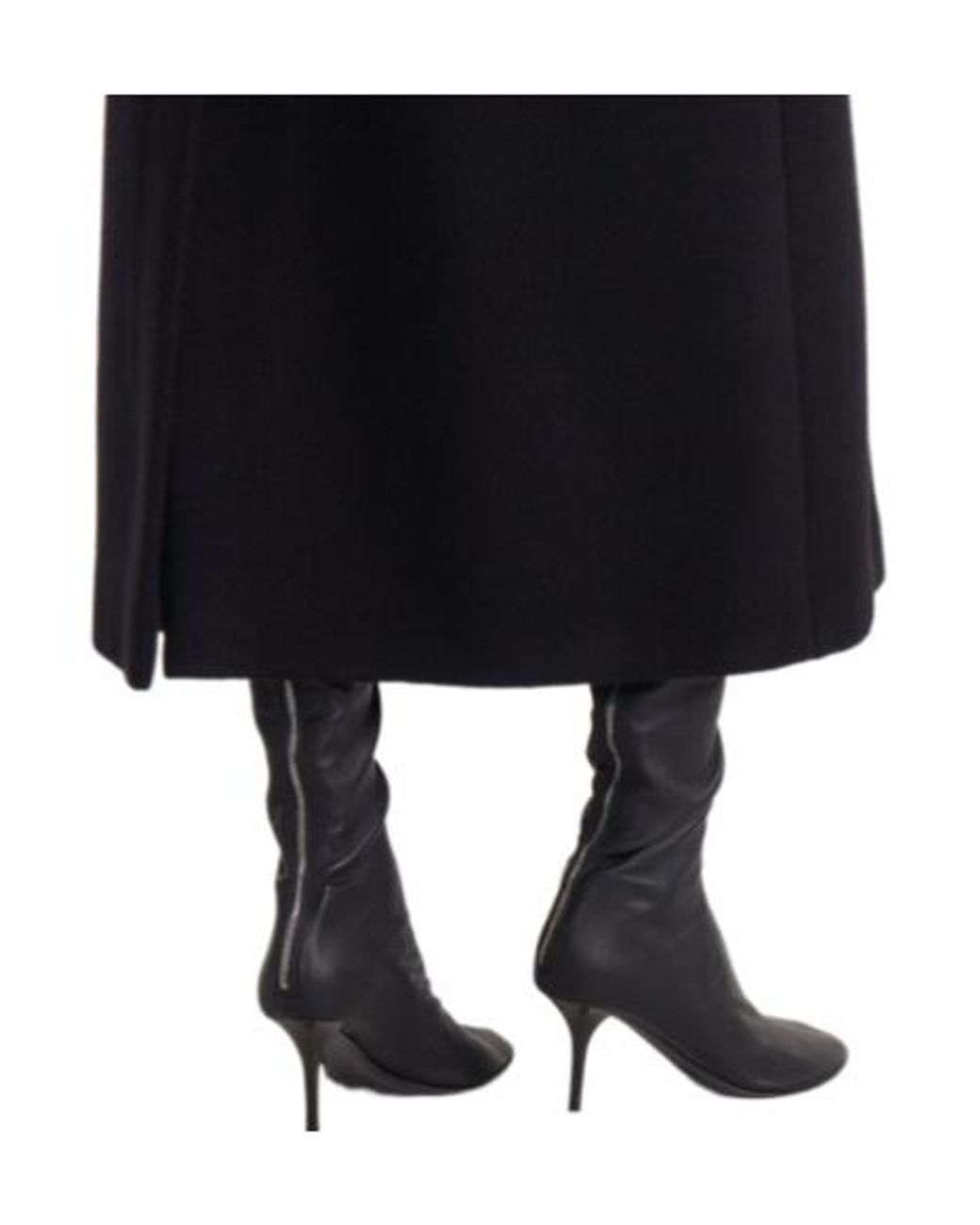 Sportmax Black Simple And Versatile Wool Coat