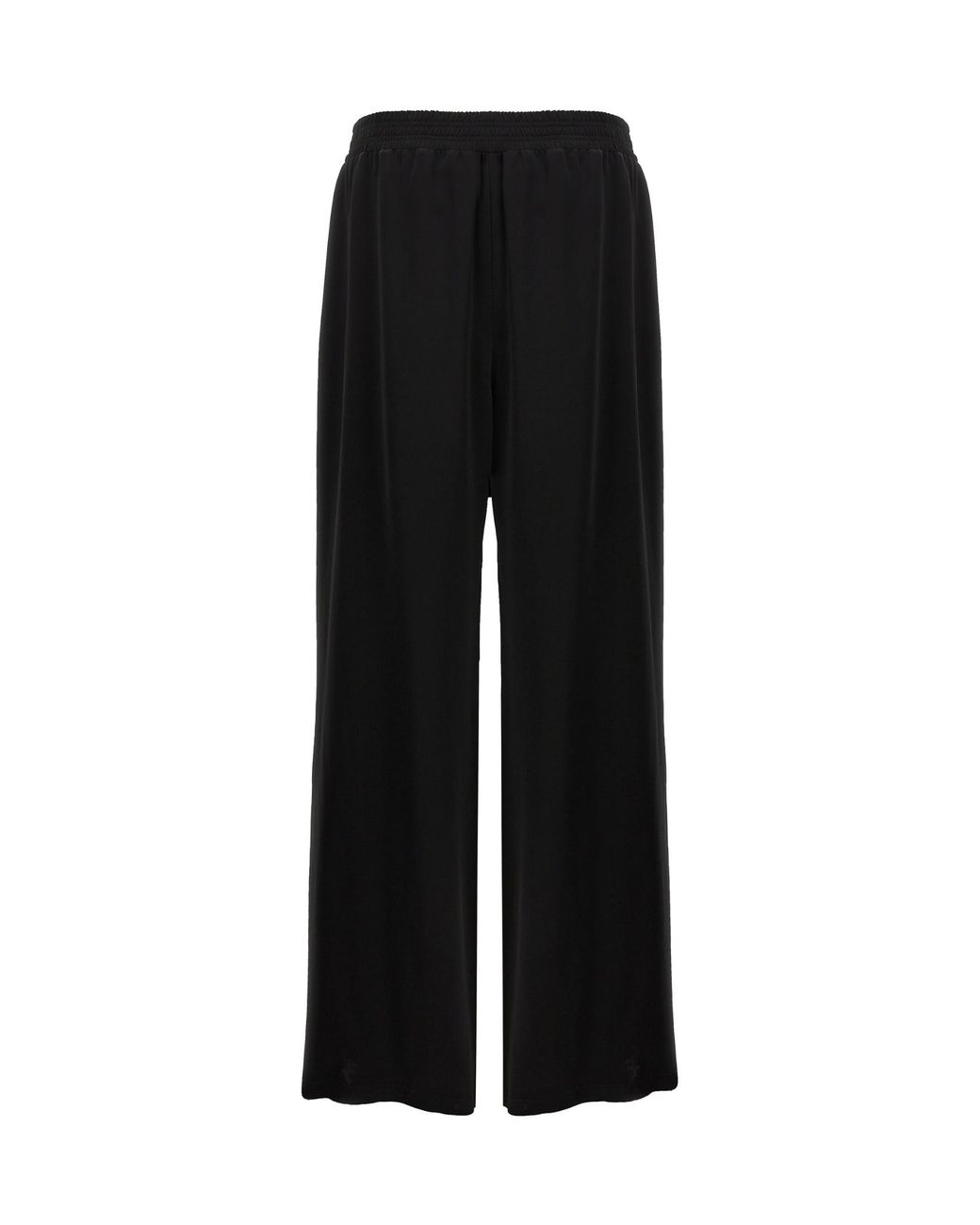 Fabiana Filippi Black Satin Elasticated Waistband Trousers