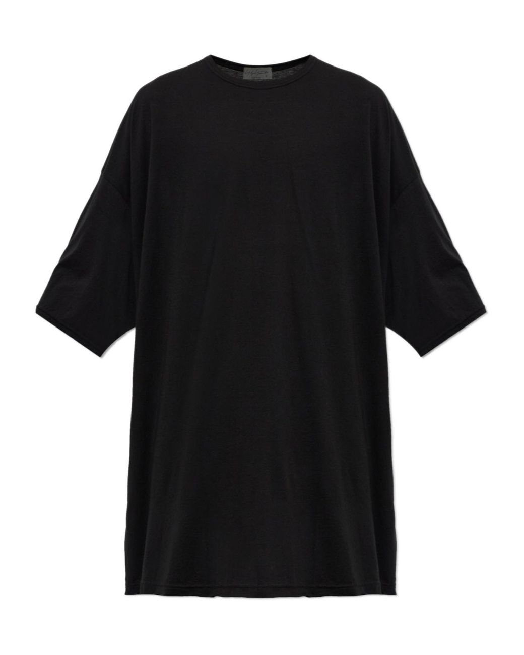 Yohji Yamamoto Black Oversized Crew-Neck T-Shirt for men