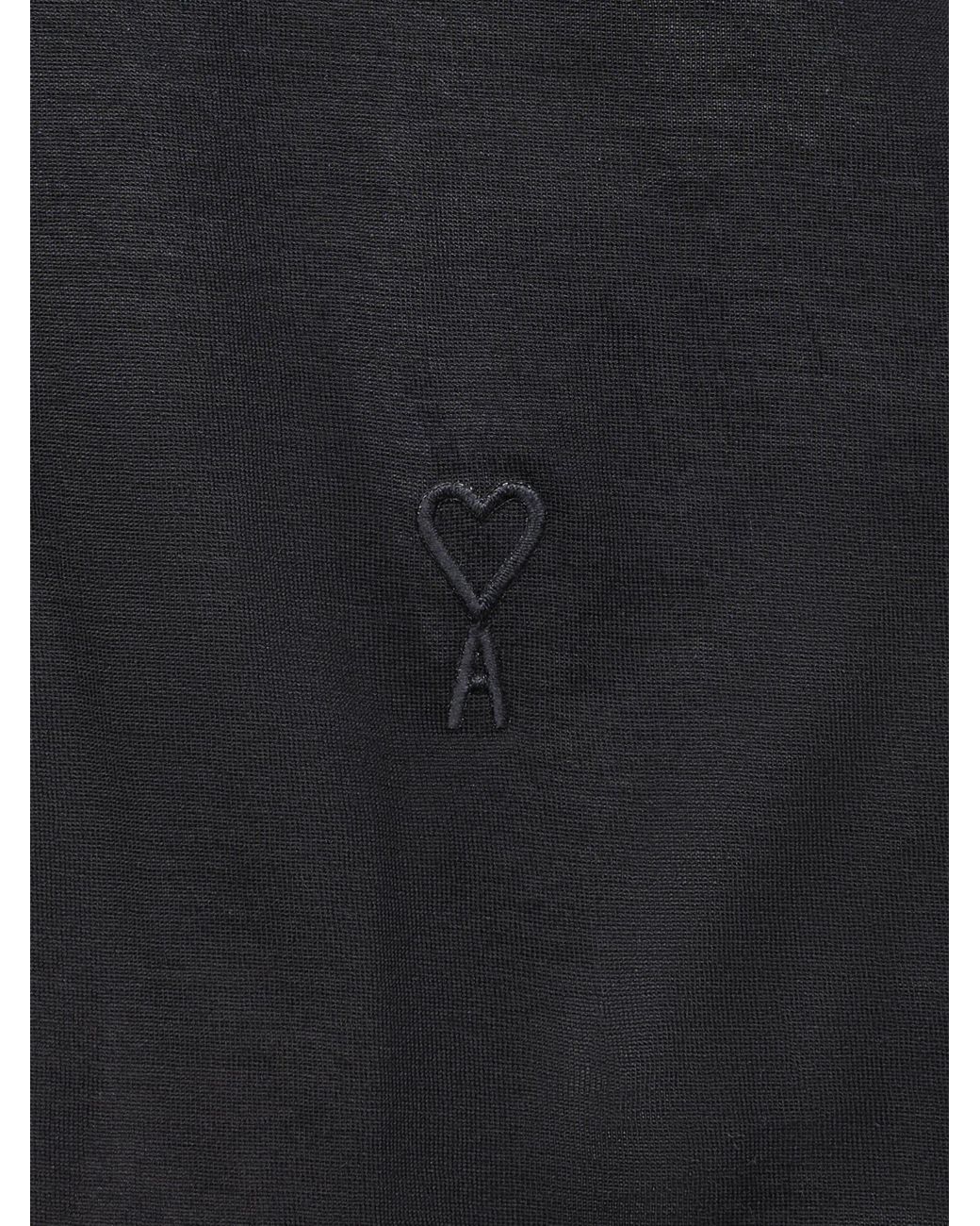AMI Black Ami Sleeveless Crewneck Top