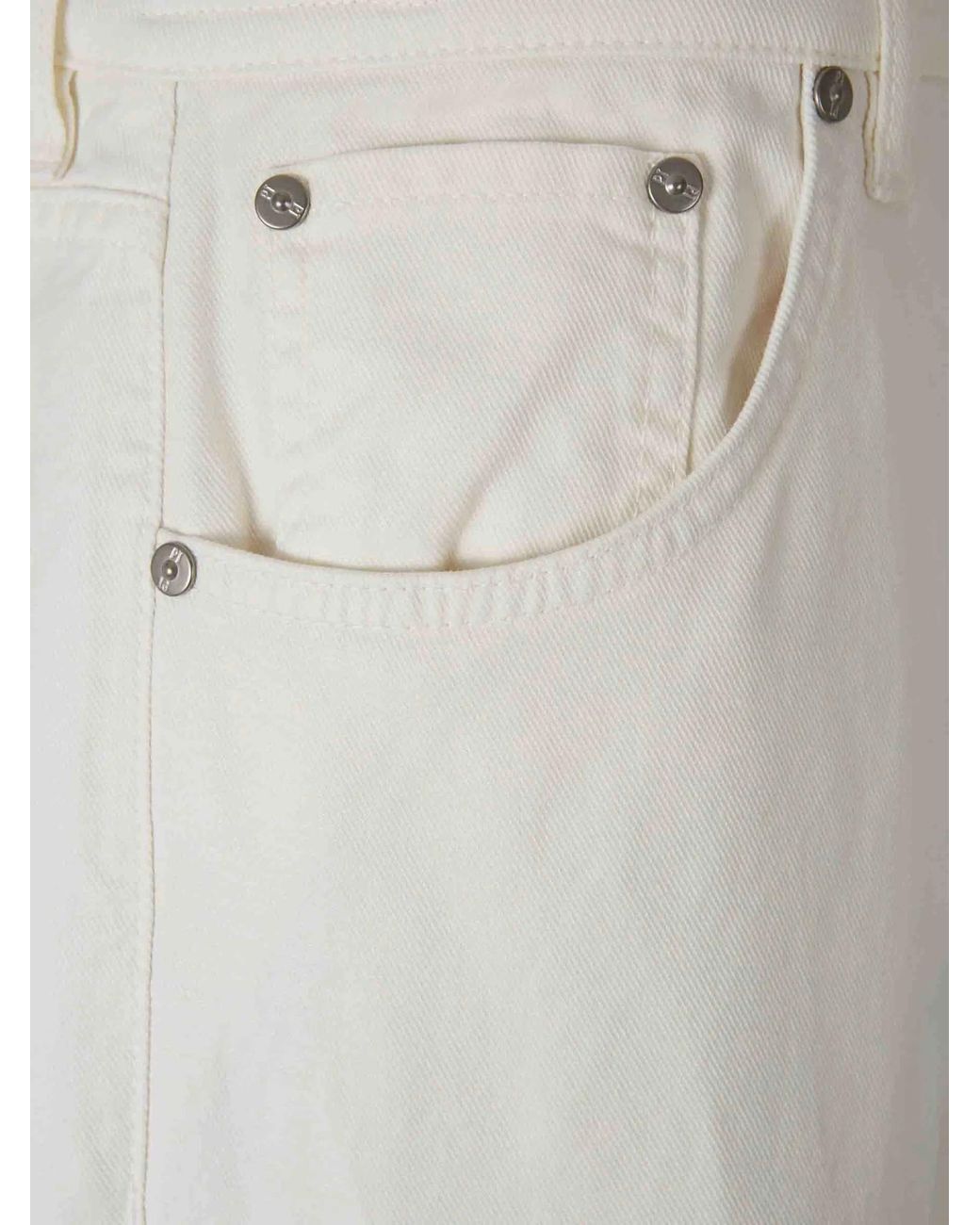 Pt Pantaloni White Belt Loop Jeans for men