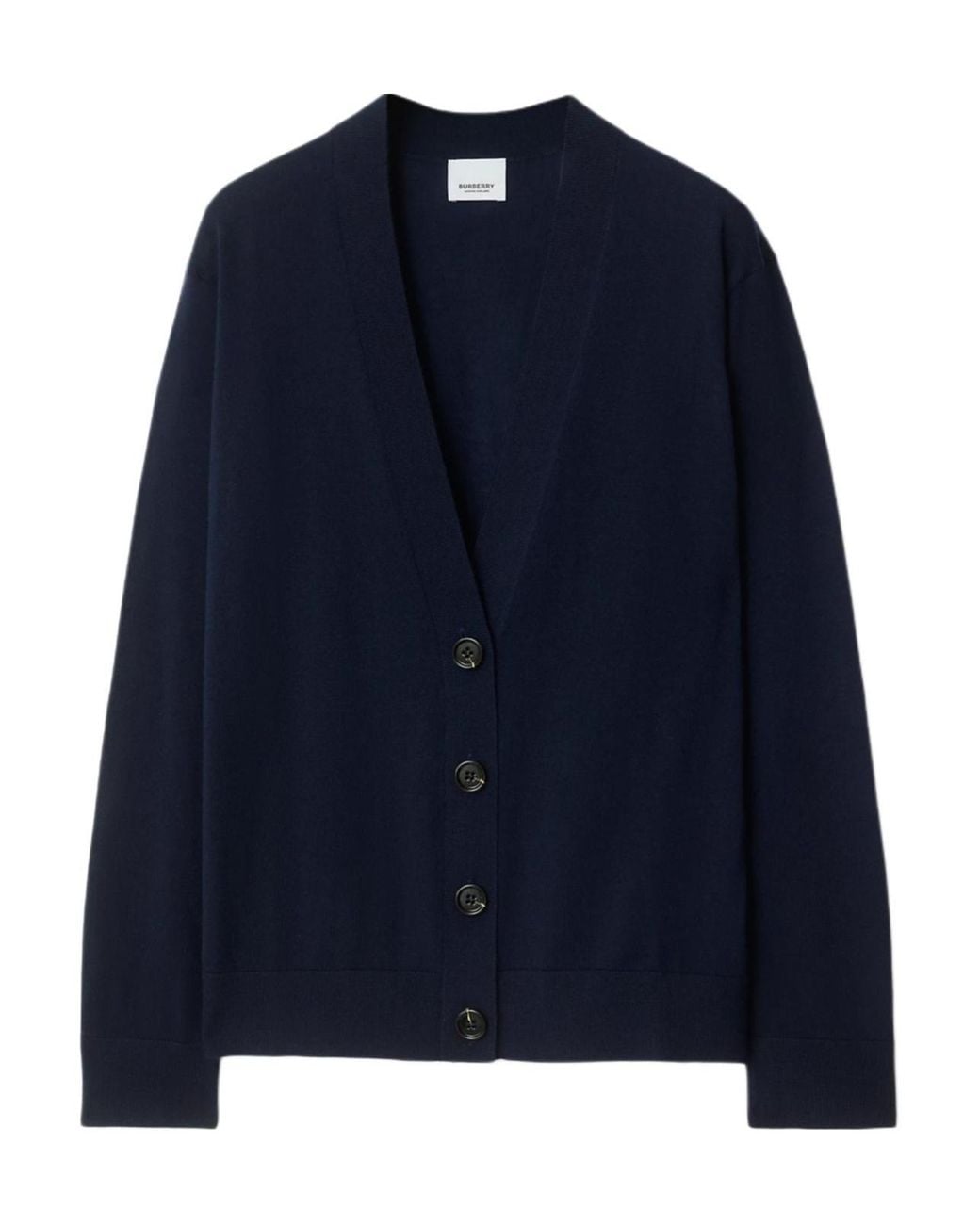 Burberry Blue Wool Cardigan