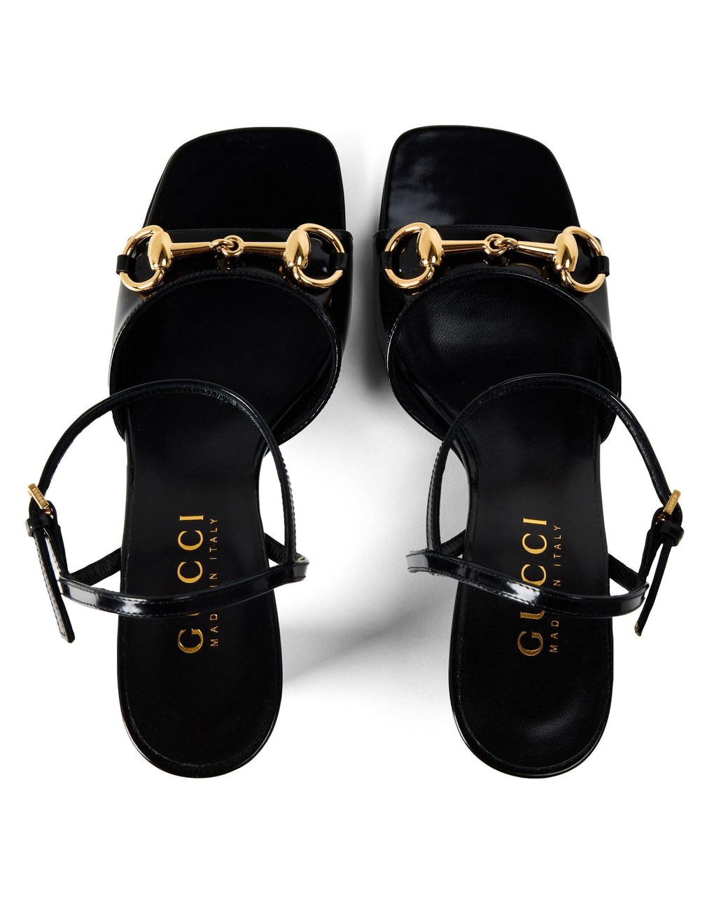 Gucci Black Simple High-Heeled Sandals