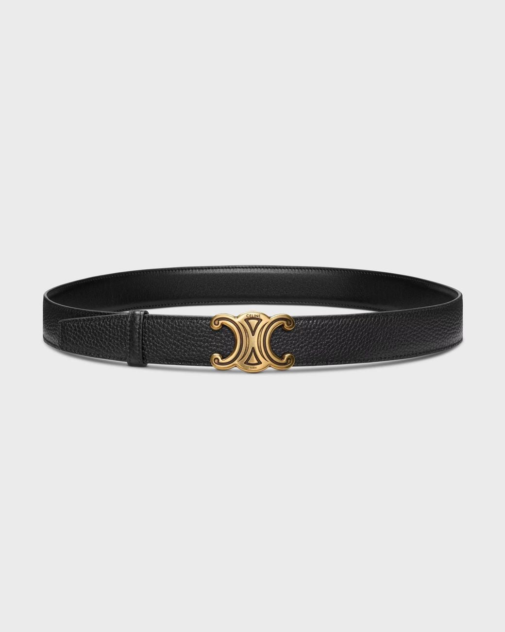 Céline White Triomphe Helium Buckle Reversible Strap 30Mm for men
