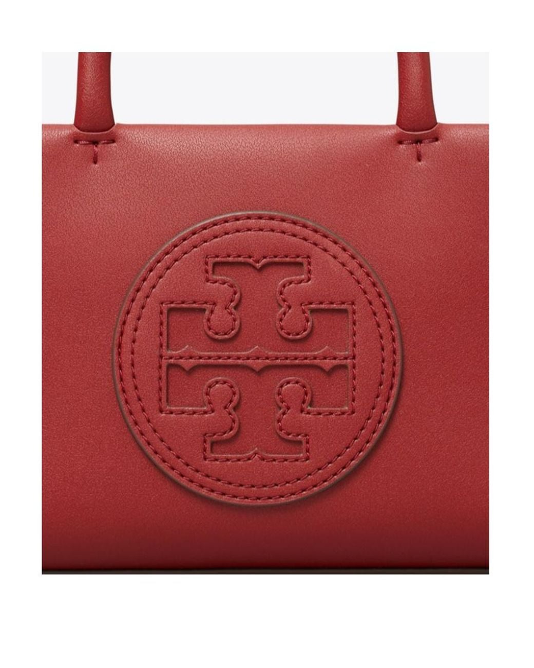 Tory Burch Red Ella Bio Mini Top Handle Bag