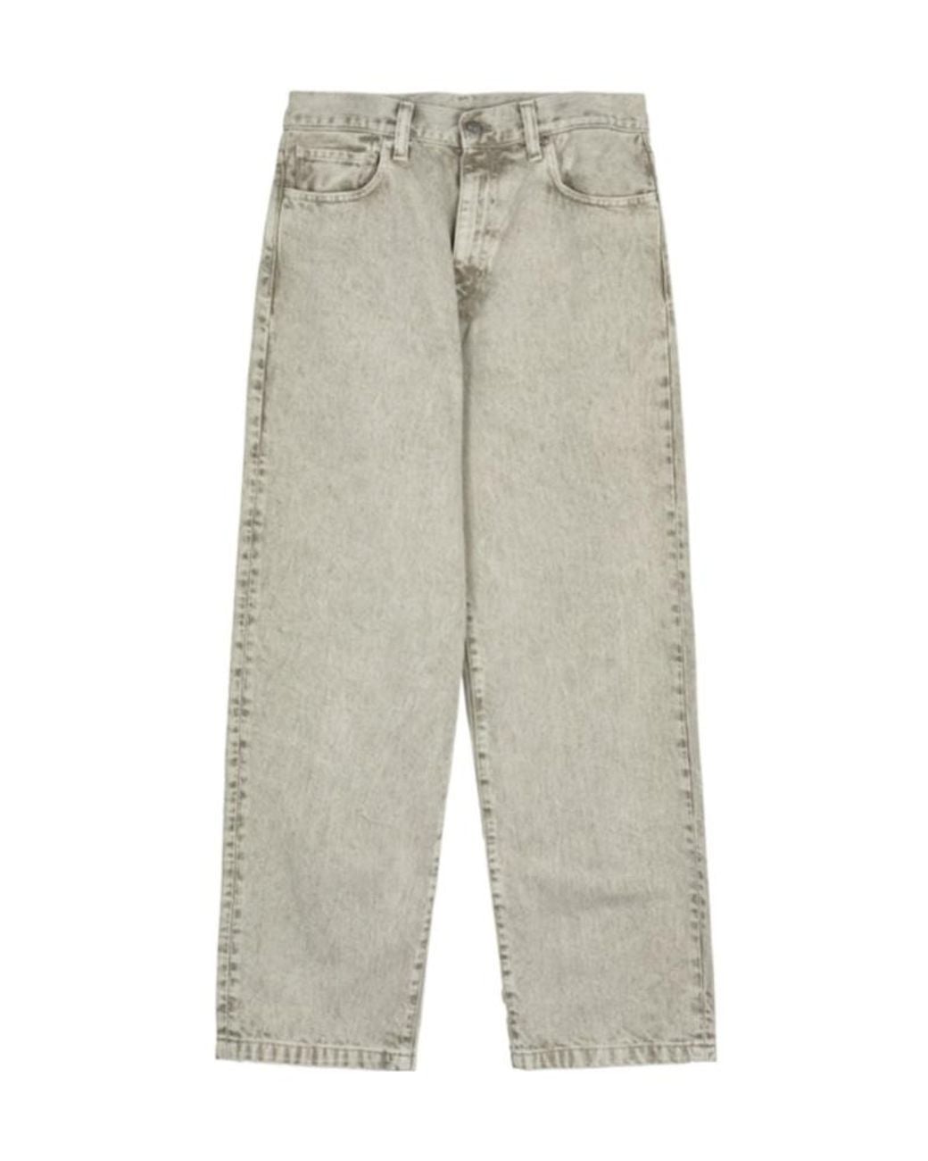 Carhartt Natural Buttoned Jeans for men