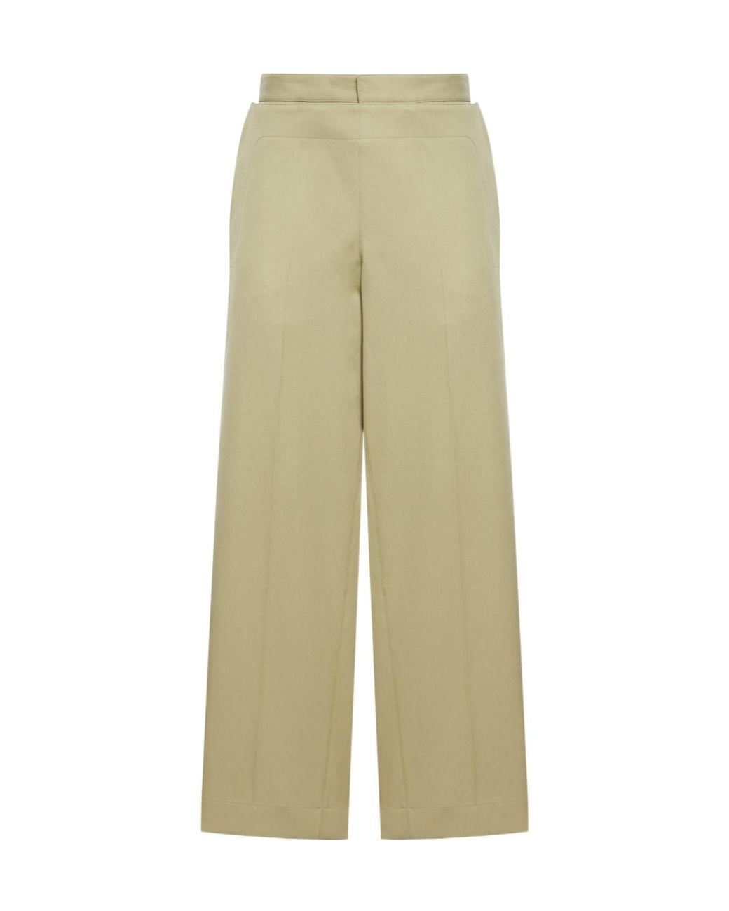 Bottega Veneta Green Buttoned Wide Leg Trousers for men
