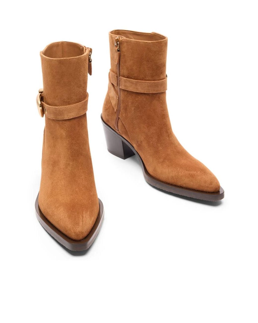 Stuart Weitzman Brown Maven Western Bootie