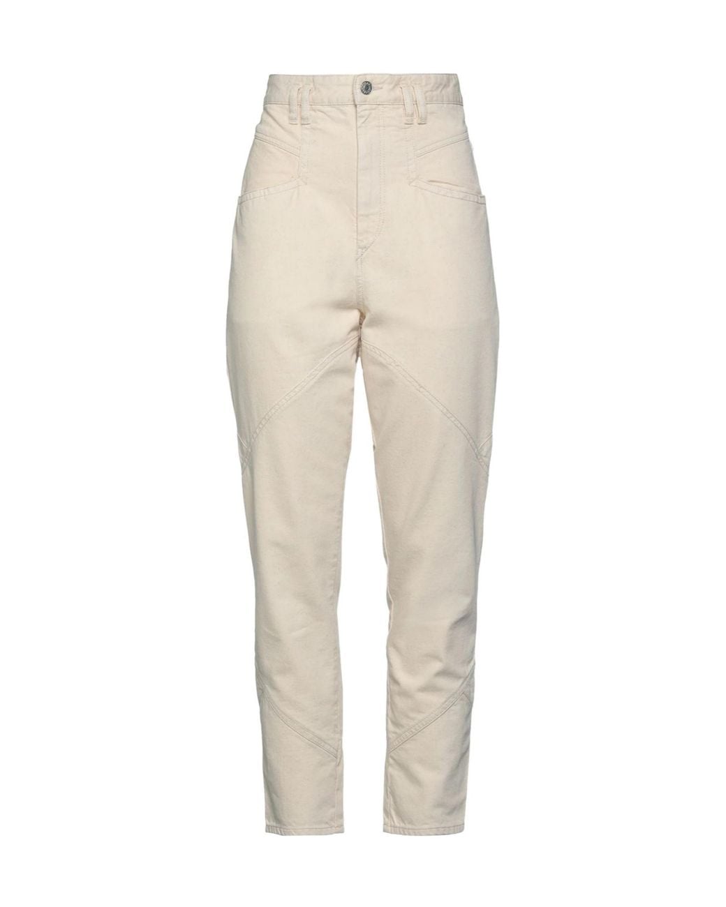 Isabel Marant Natural Slim-Fit Jeans