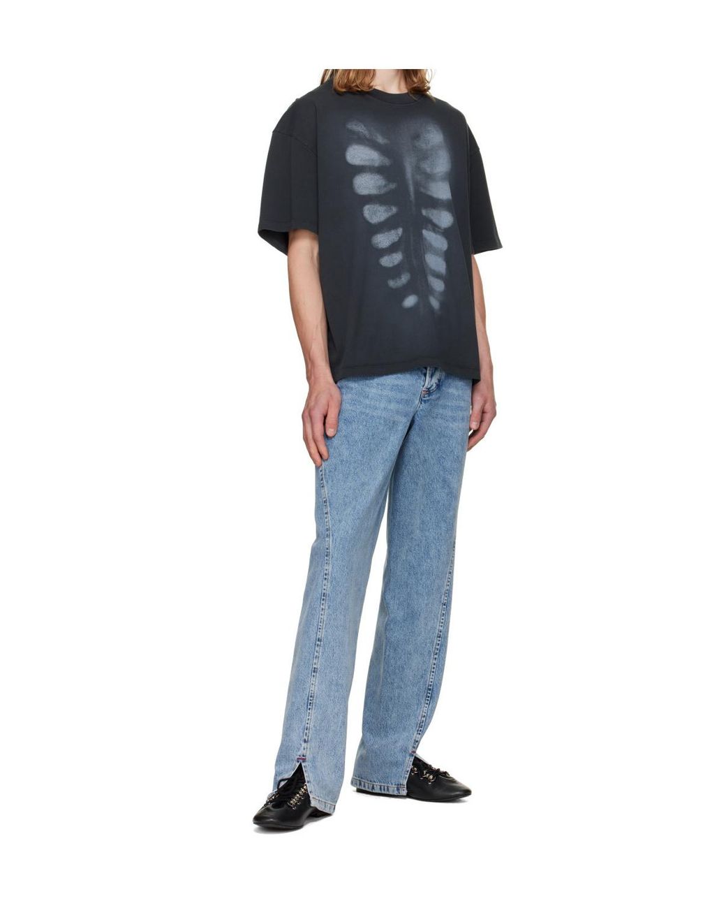 AVAVAV Blue Belt-Loop Jeans for men
