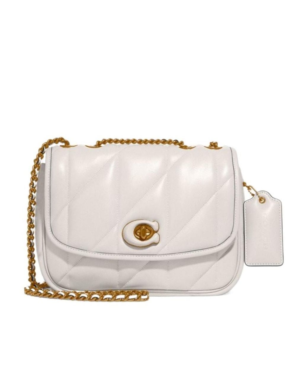 COACH Natural Pillow Madison Quilted Shoulder Bag