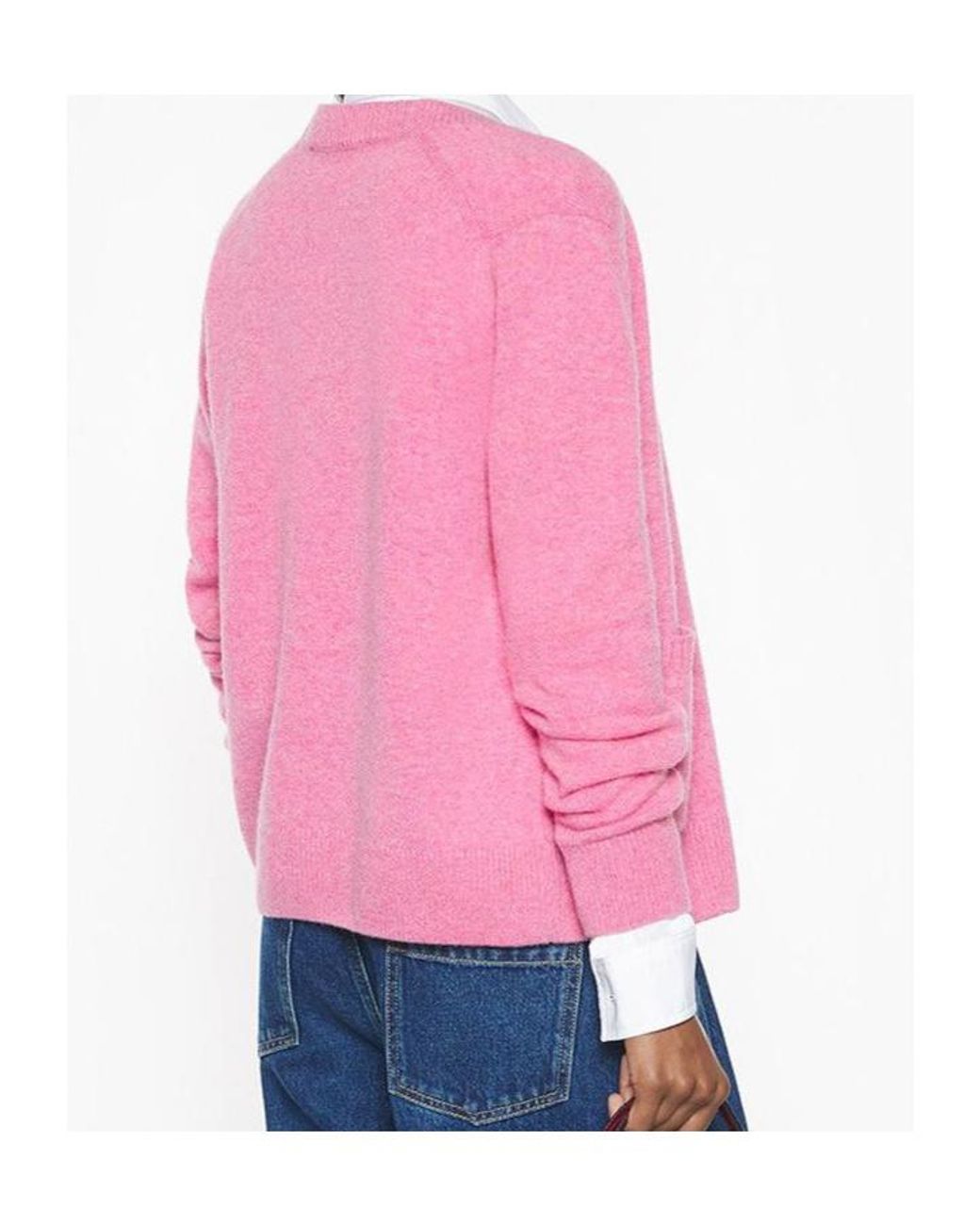 Maison Kitsuné Pink Maison Kitsuné Baby Fox Boxy Cardigan