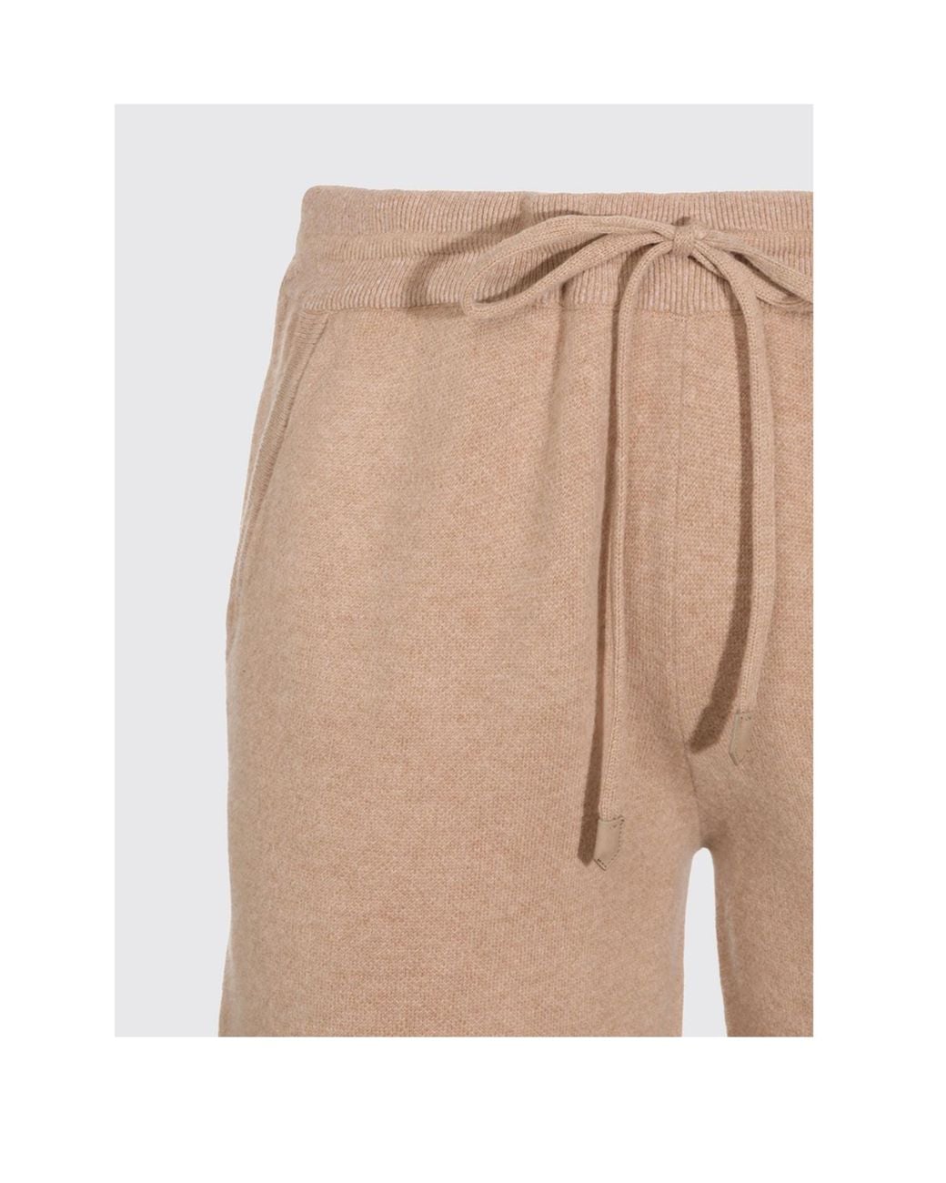 Canali Natural Drawstring Knitted Trousers for men