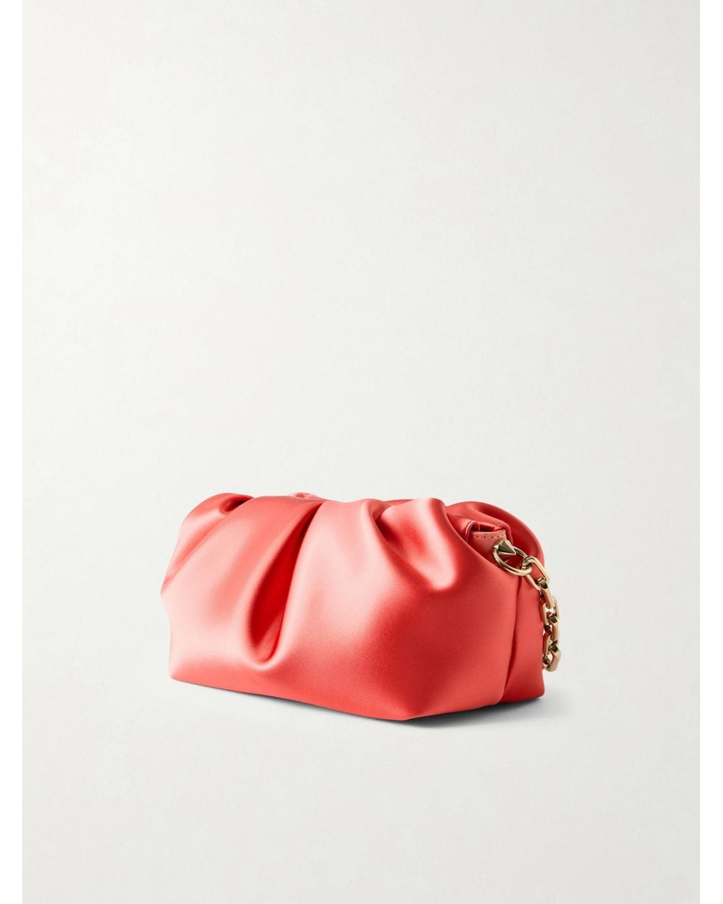 Christian Louboutin Red Small Satin Clutch