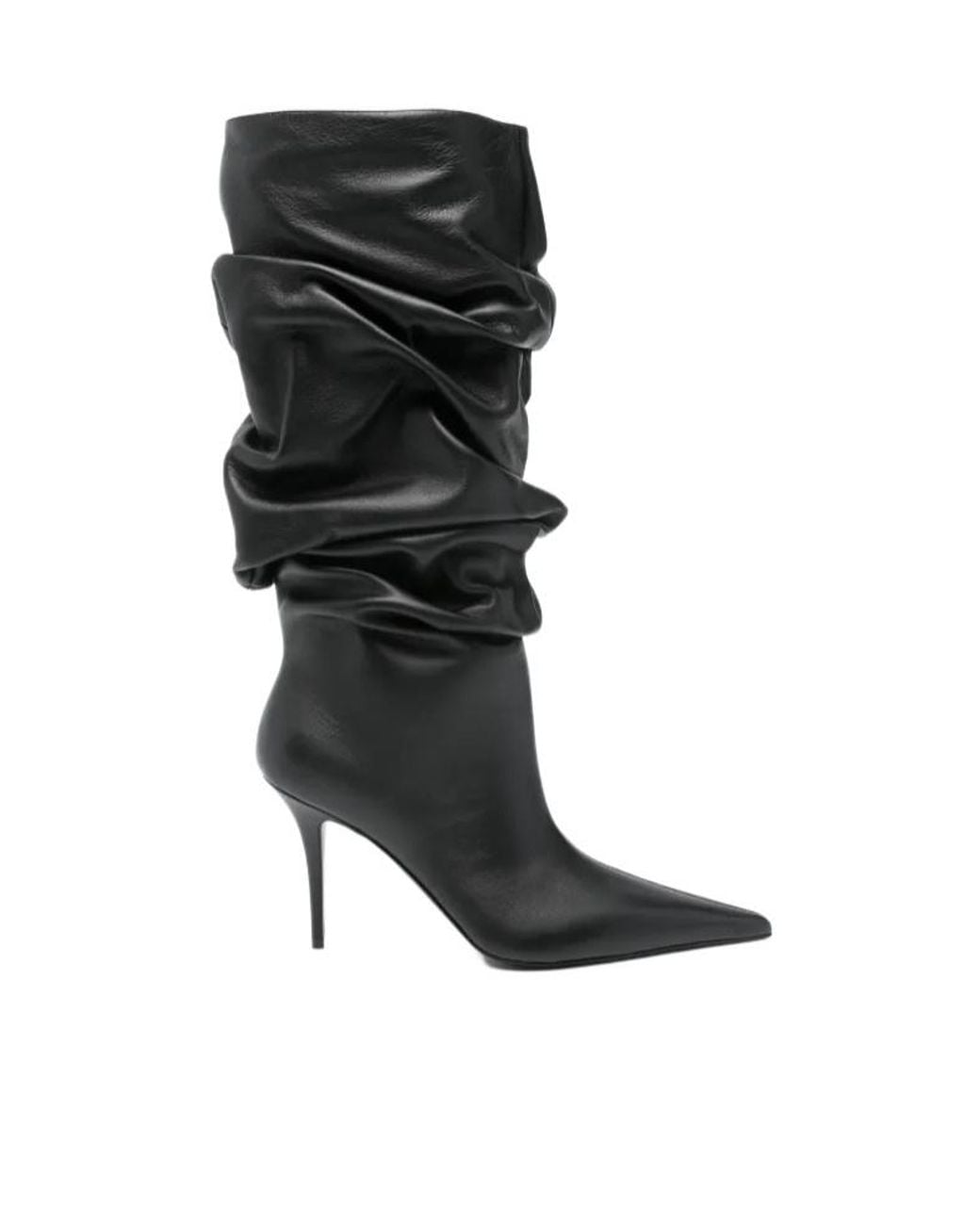 AMINA MUADDI Black Anok Heeled Ankle Boots