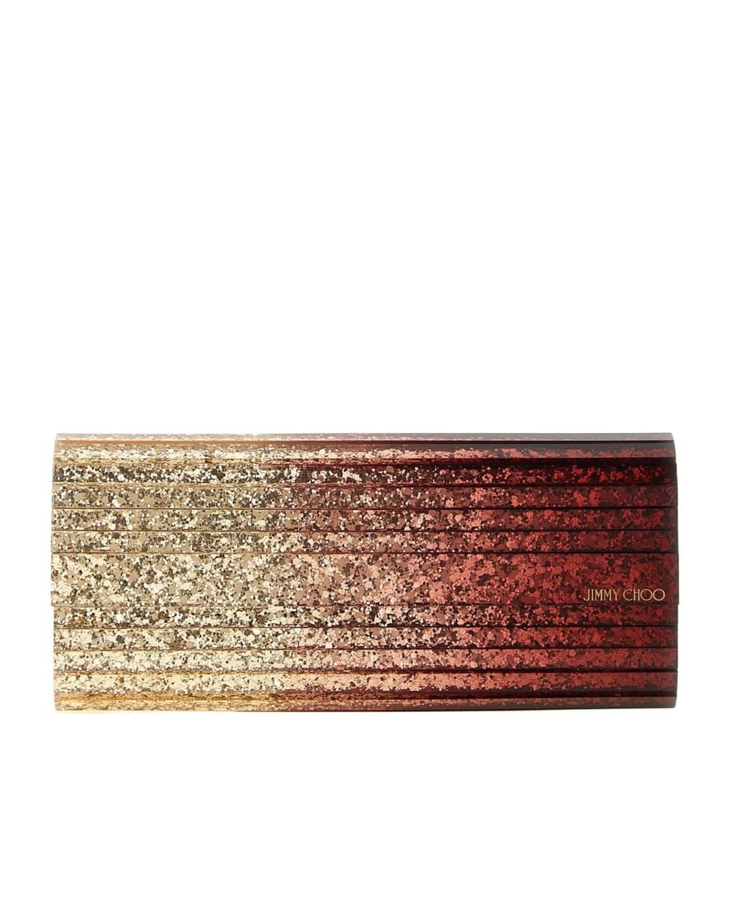 Jimmy Choo Multicolor Sweetie Glitter Clutch Bag