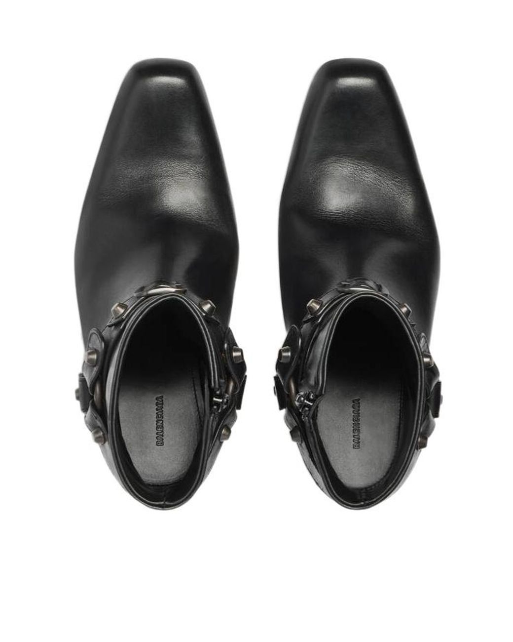 Balenciaga Black Memphis Harness Ankle Boots