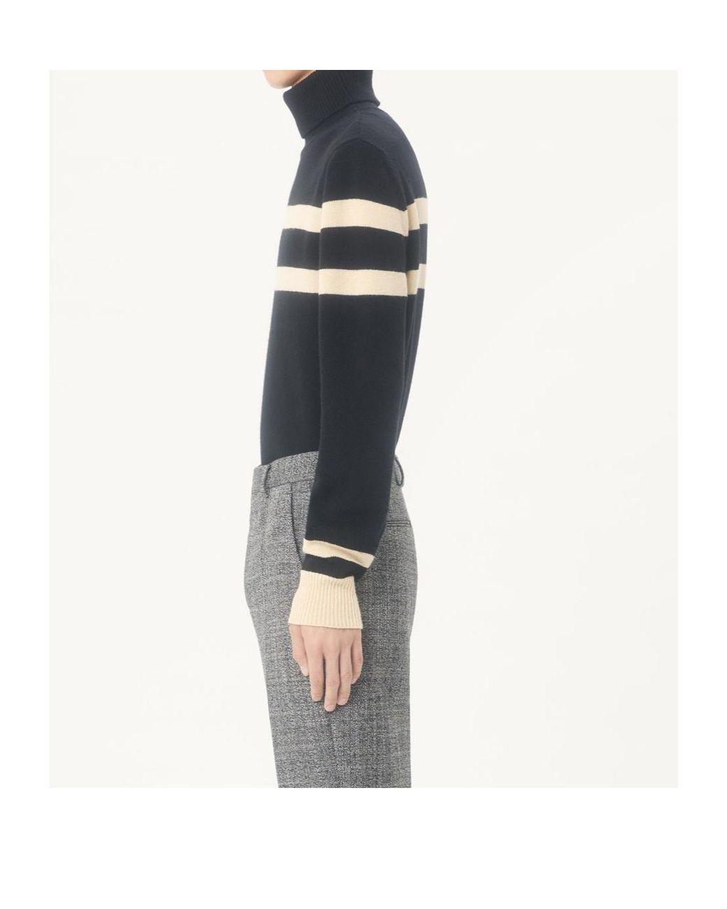 Valentino Black High-Neck Wool Jumper With Vlogo Embroidery for men