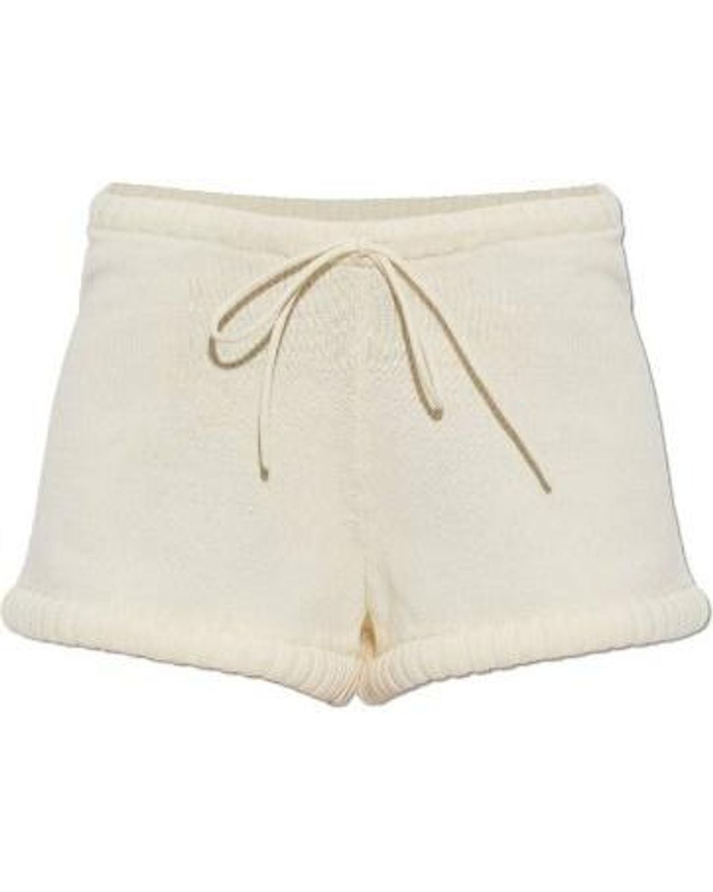 Posse Natural Teo Drawstring Knit Shorts