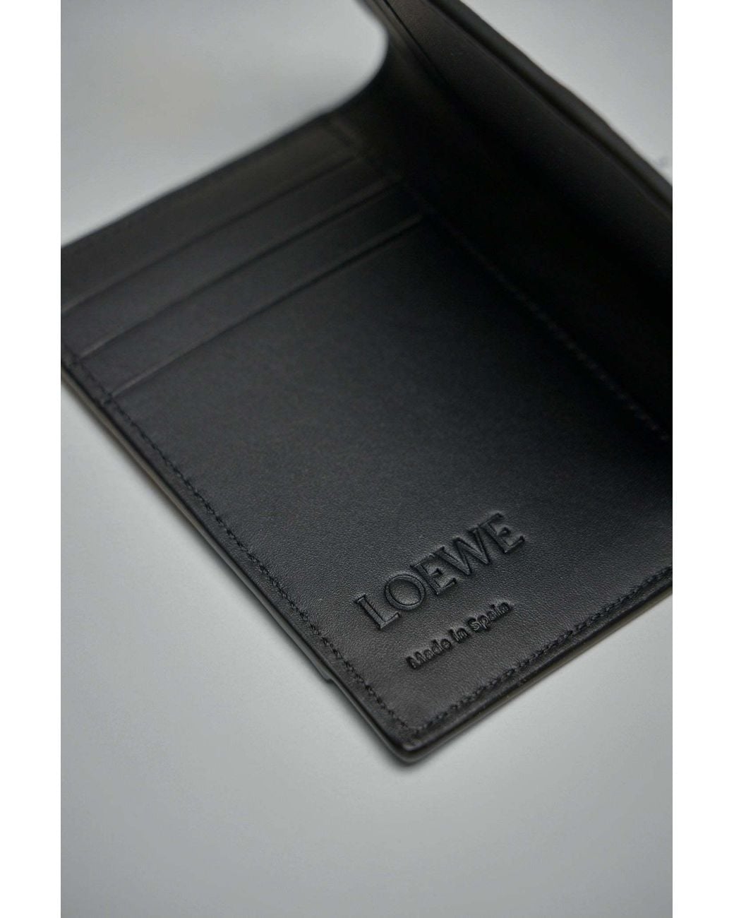 Loewe Black Puzzle Edge Logo Embossed Card Holder for men