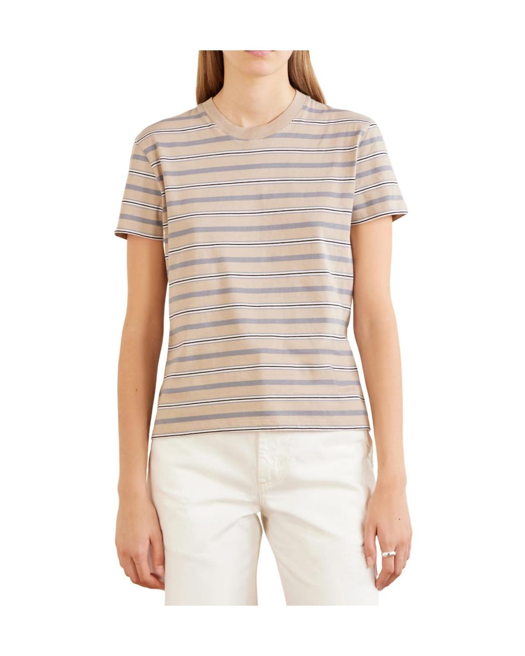 Kallmeyer White Striped Cotton-Jersey T-Shirt