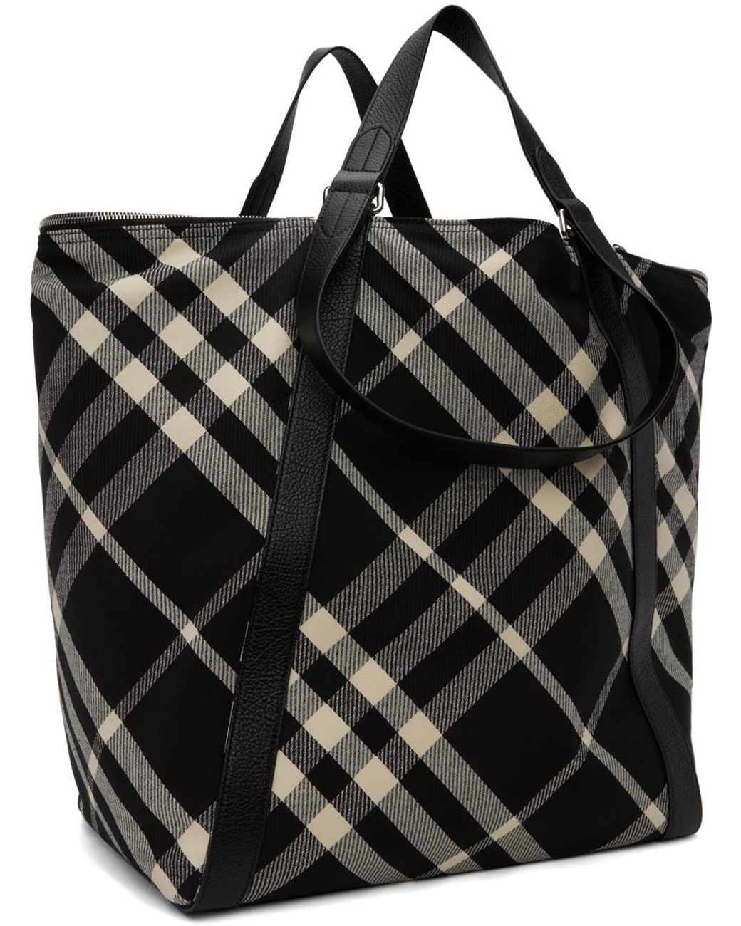 Burberry Black Canvas Tote Bag for men